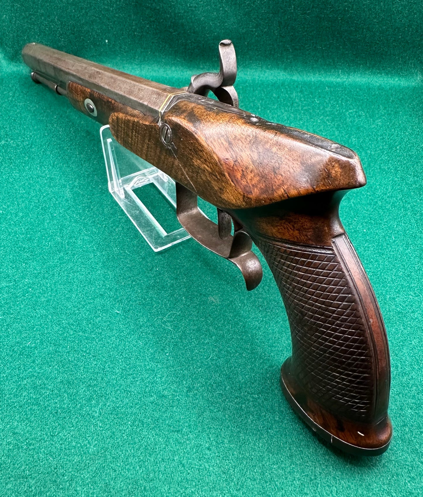 Saw Handled Duelling Pistol By Tatham & Egg