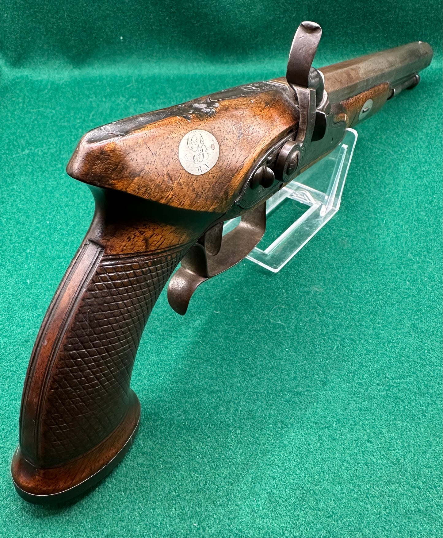 Saw Handled Duelling Pistol By Tatham & Egg