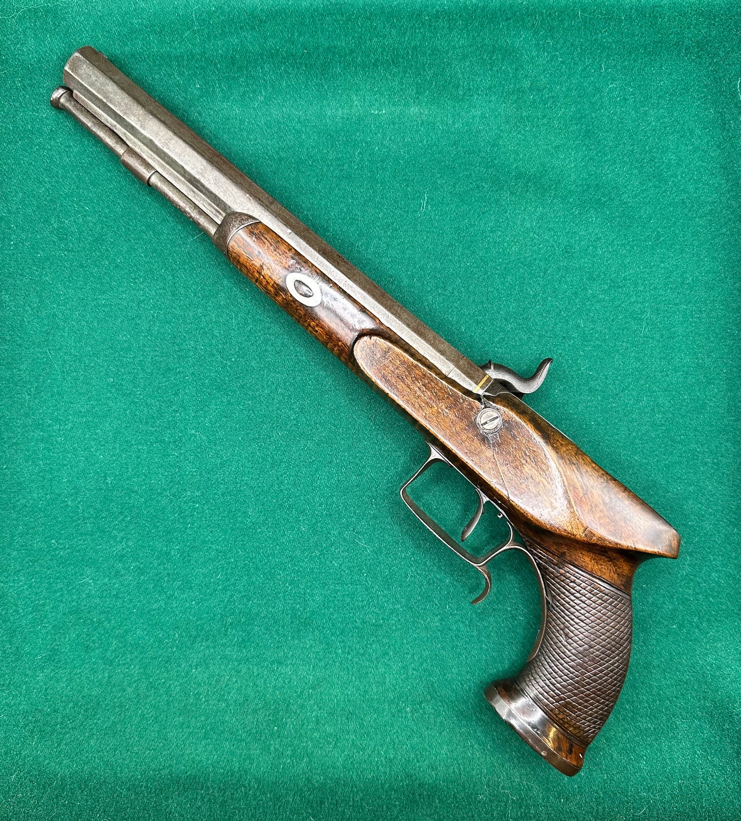 Saw Handled Duelling Pistol By Tatham & Egg
