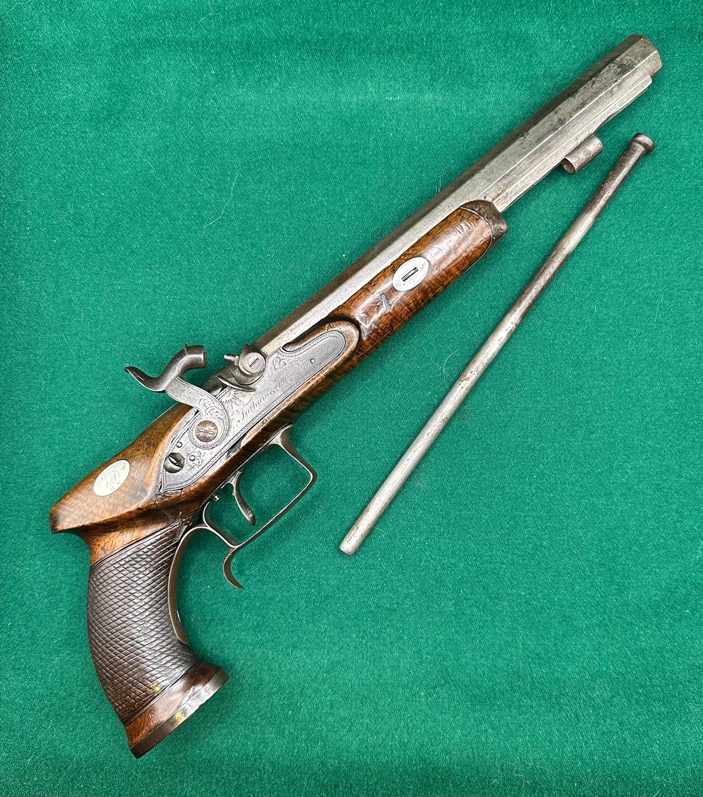 Saw Handled Duelling Pistol By Tatham & Egg