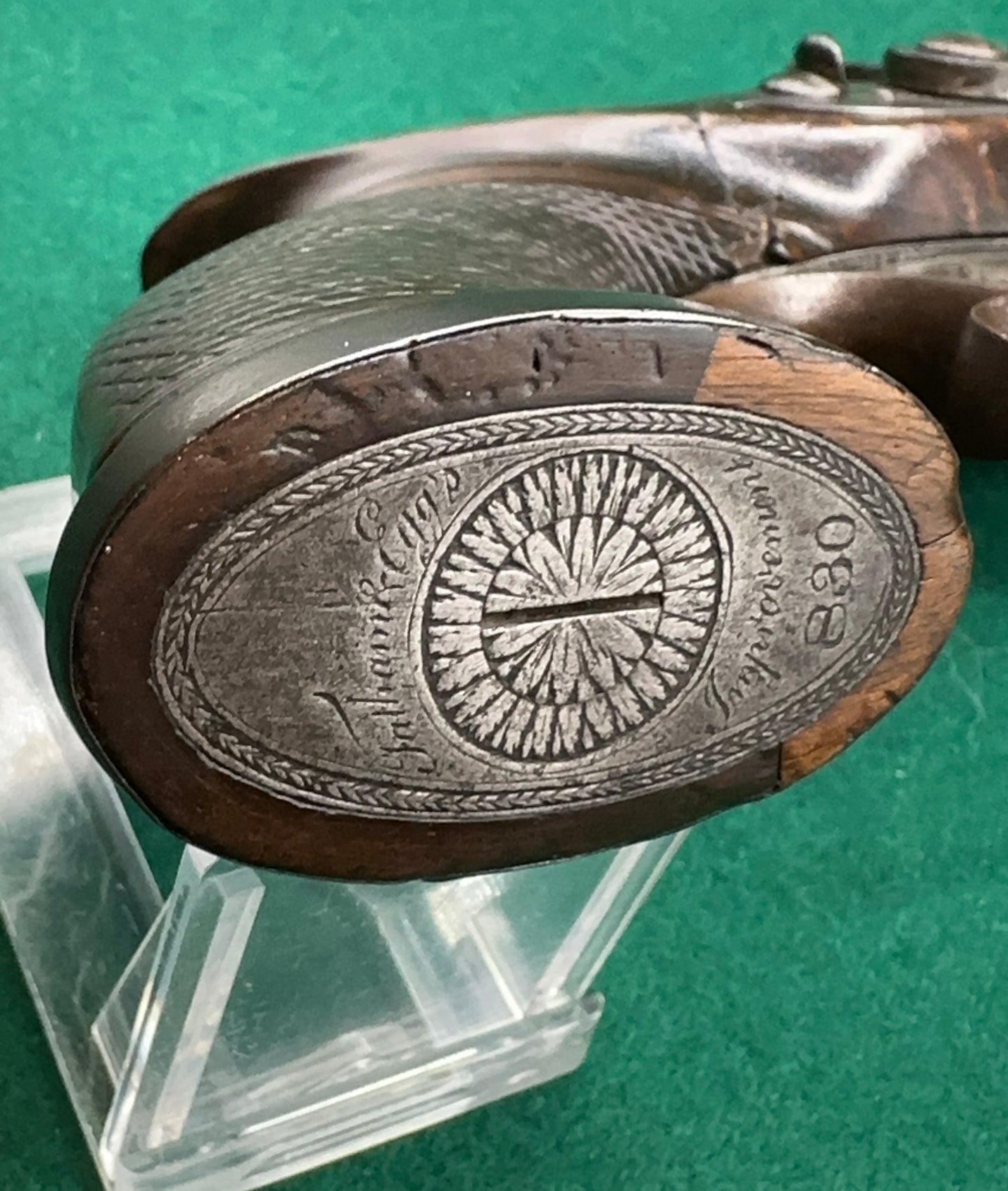 Saw Handled Duelling Pistol By Tatham & Egg