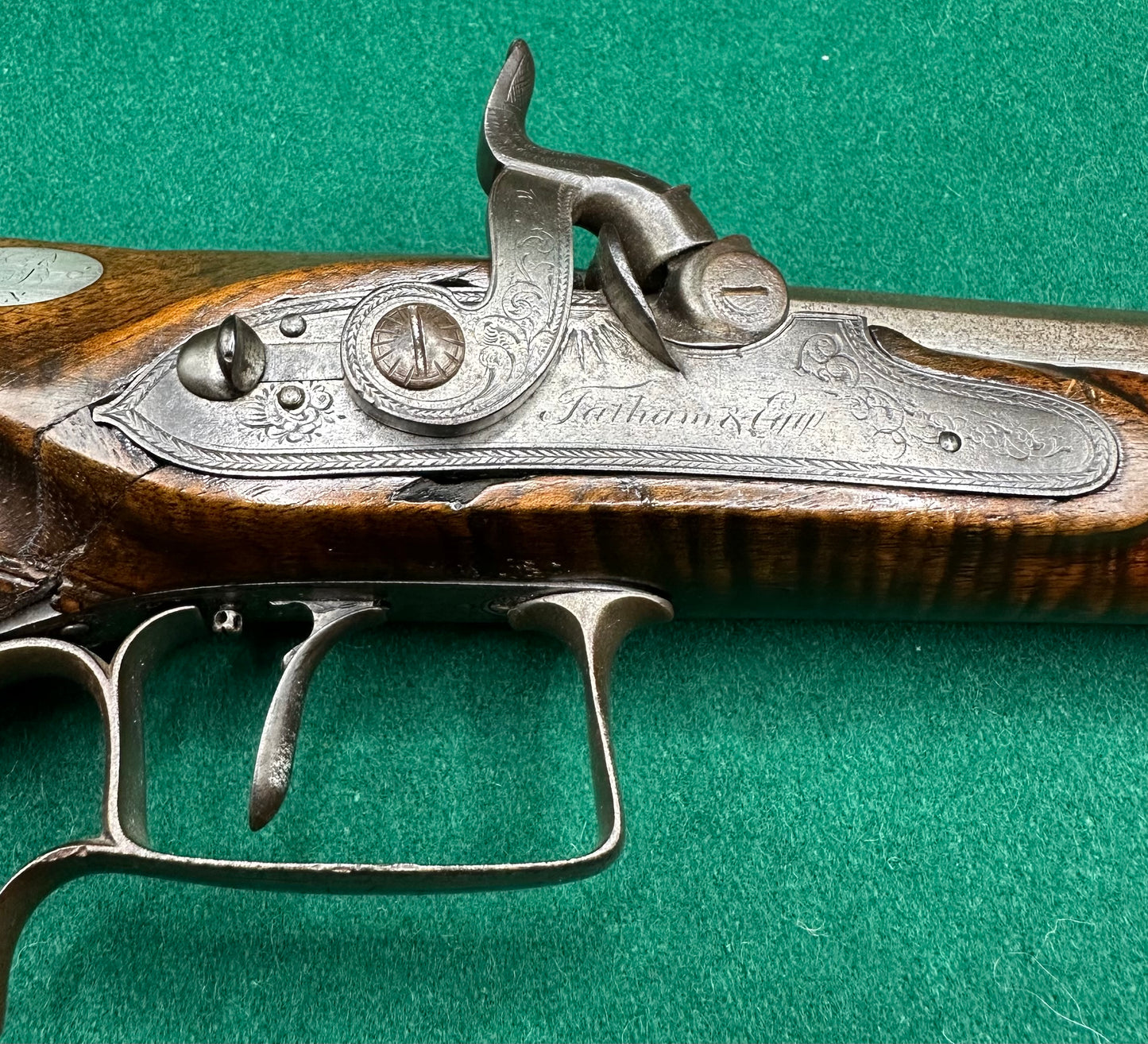 Saw Handled Duelling Pistol By Tatham & Egg