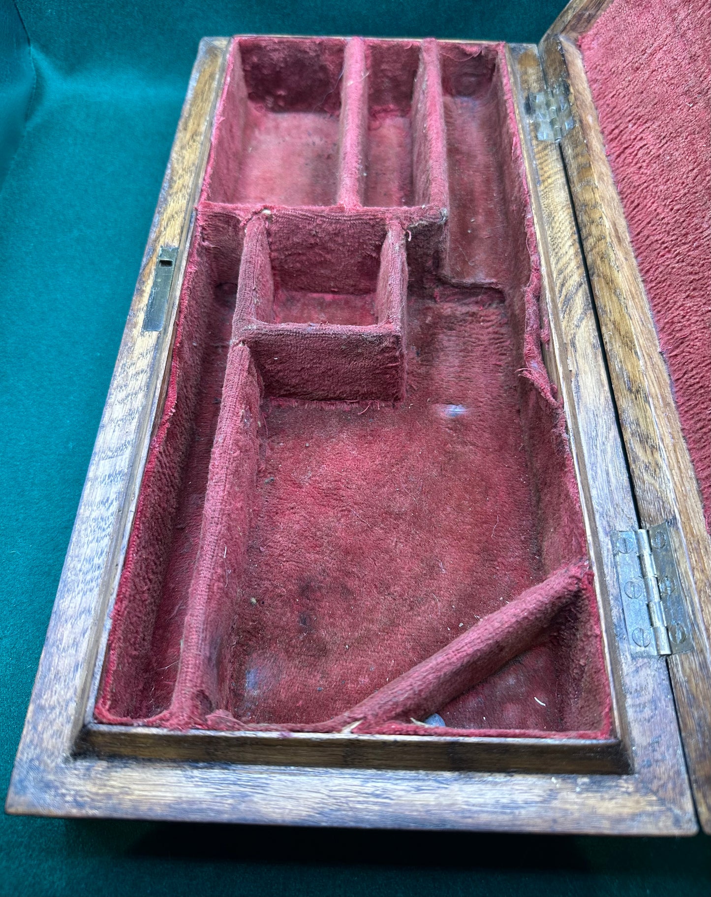 A large Oak Cased Percussion Cap Transitional Revolver