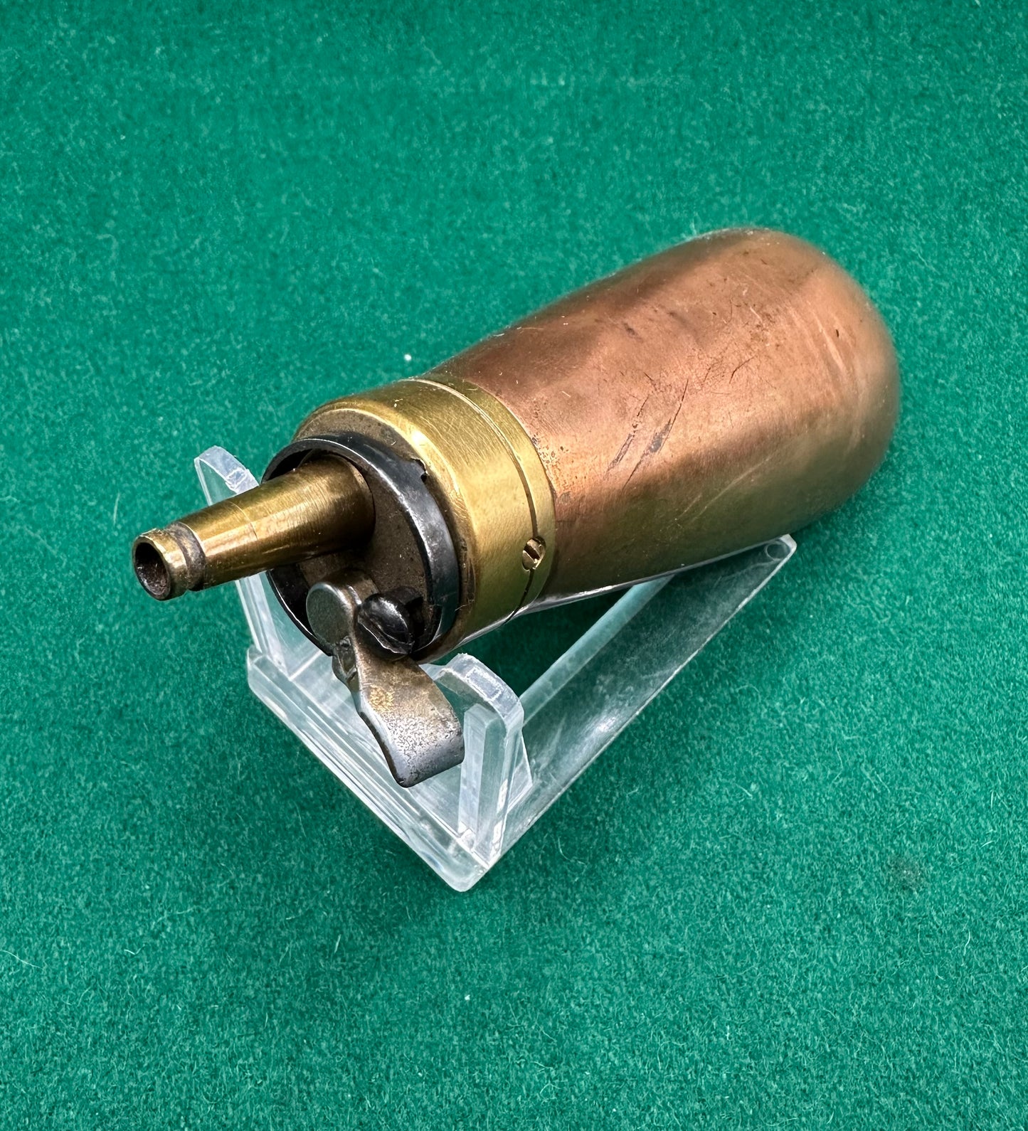 A large Oak Cased Percussion Cap Transitional Revolver