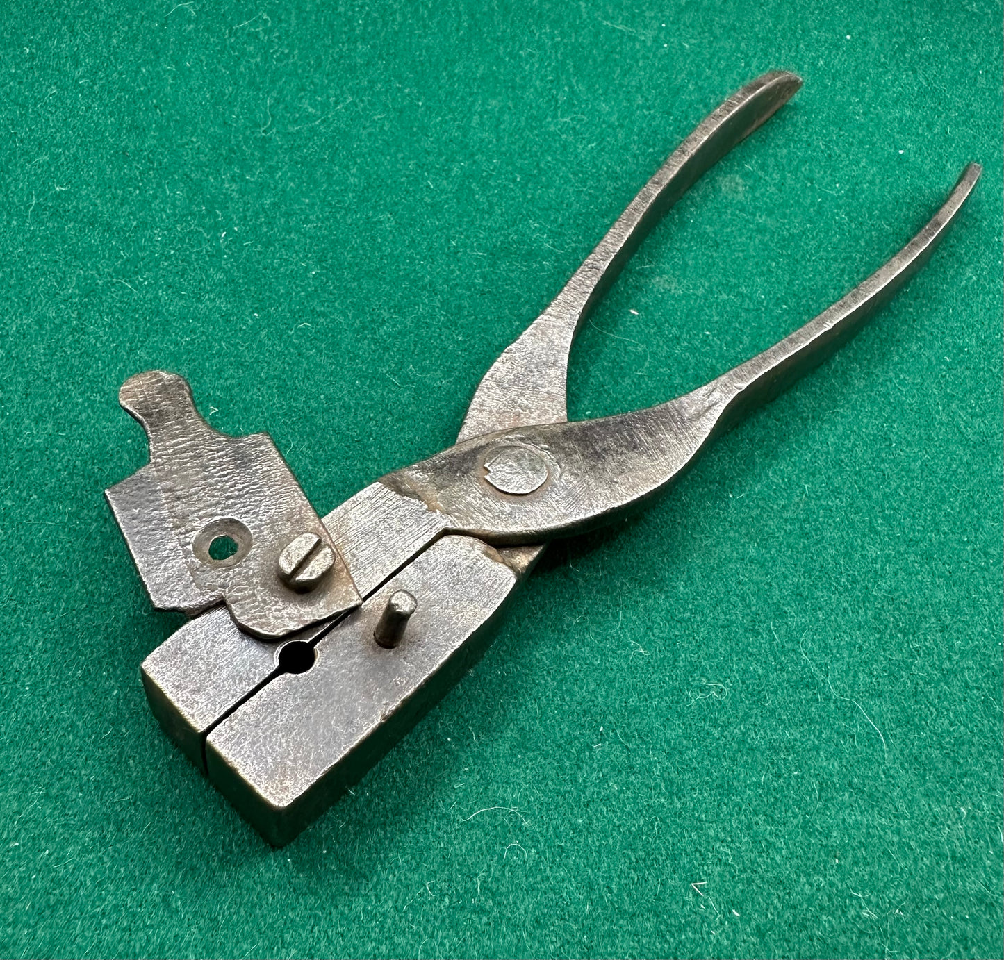 Very Large Cast Steel Scissor Bullet Mould With Attached Sprue Cutter