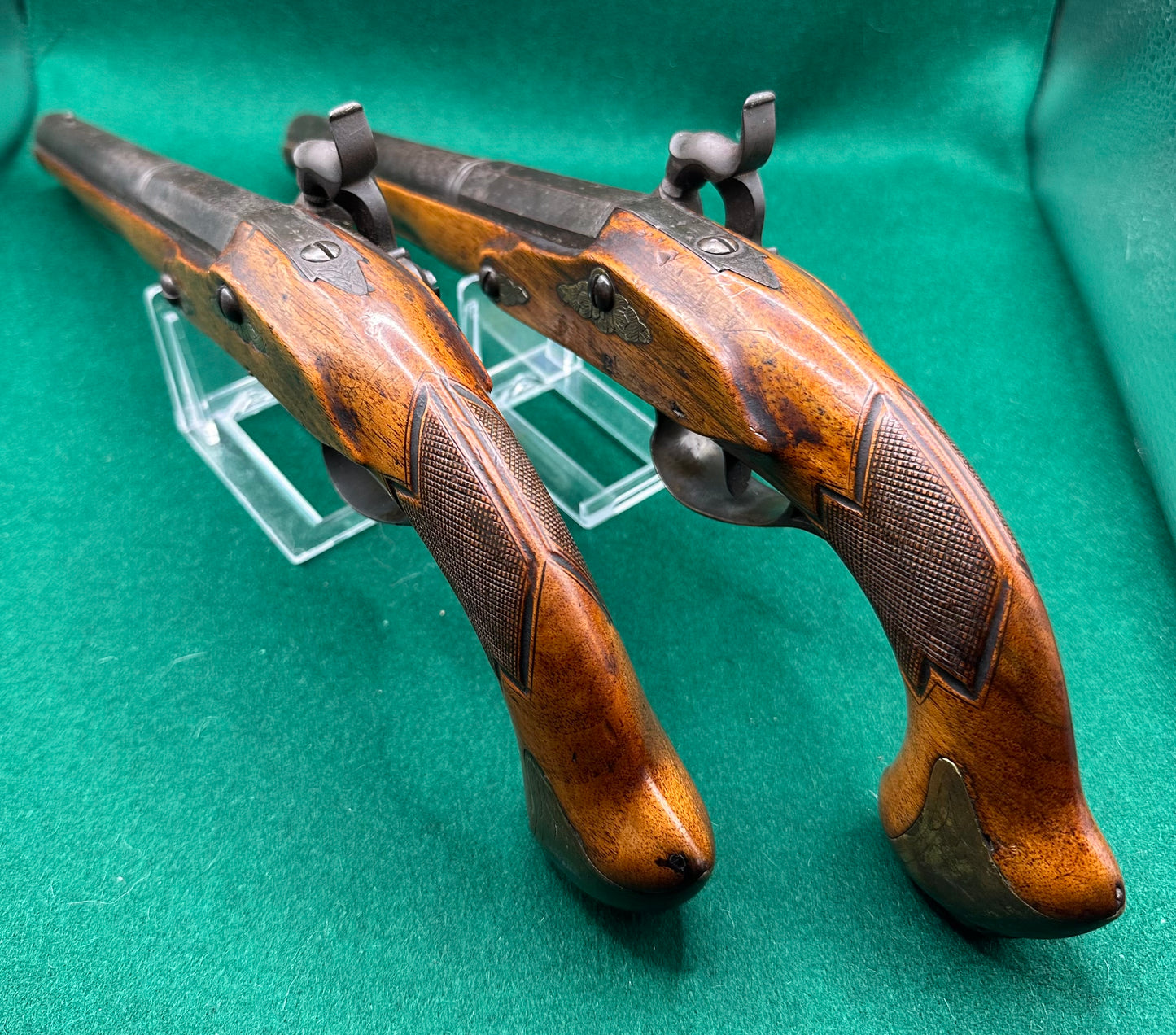 A Beautiful Pair Of Continental Percussion Cap Duelling/Target Pistols