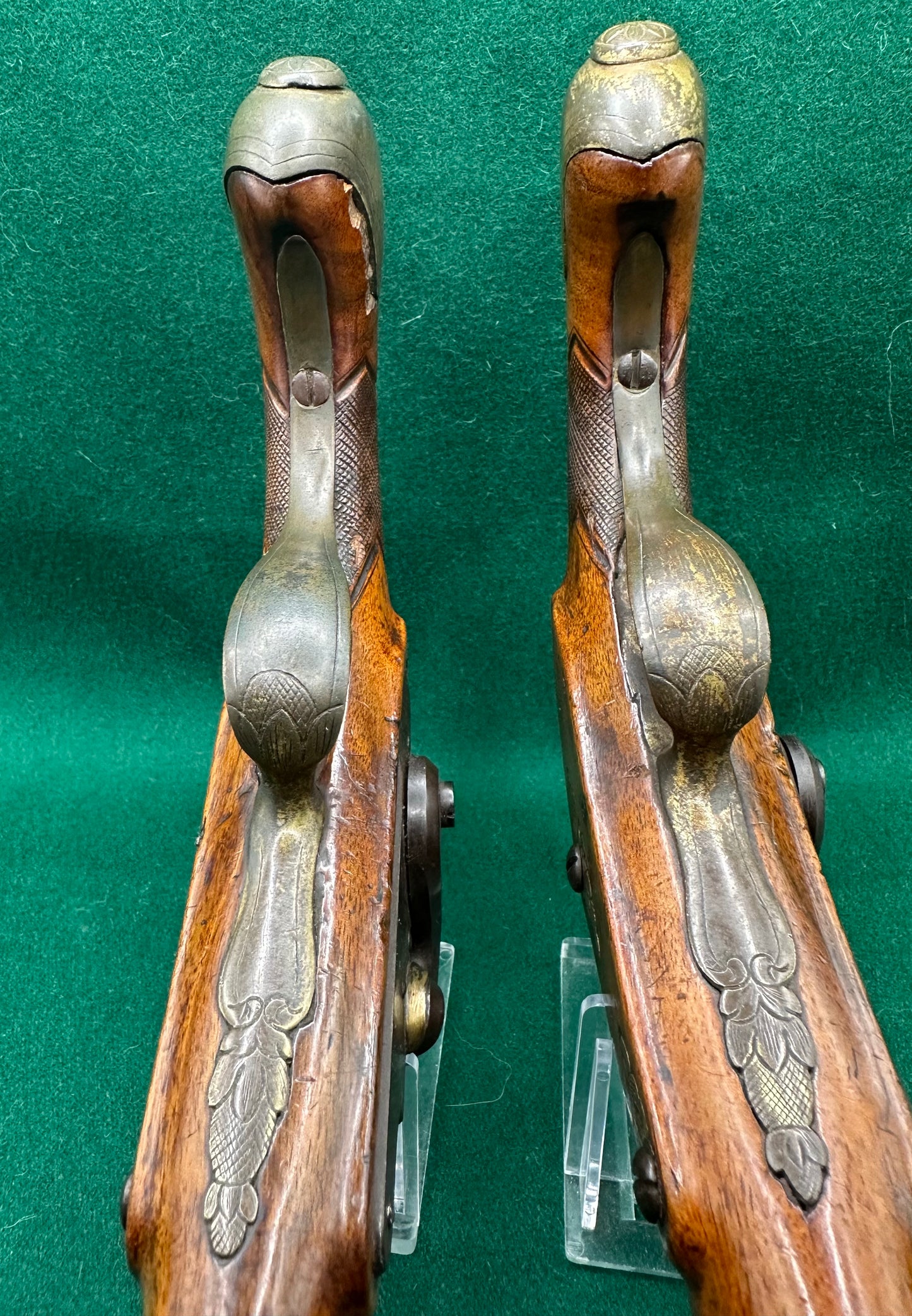 A Beautiful Pair Of Continental Percussion Cap Duelling/Target Pistols