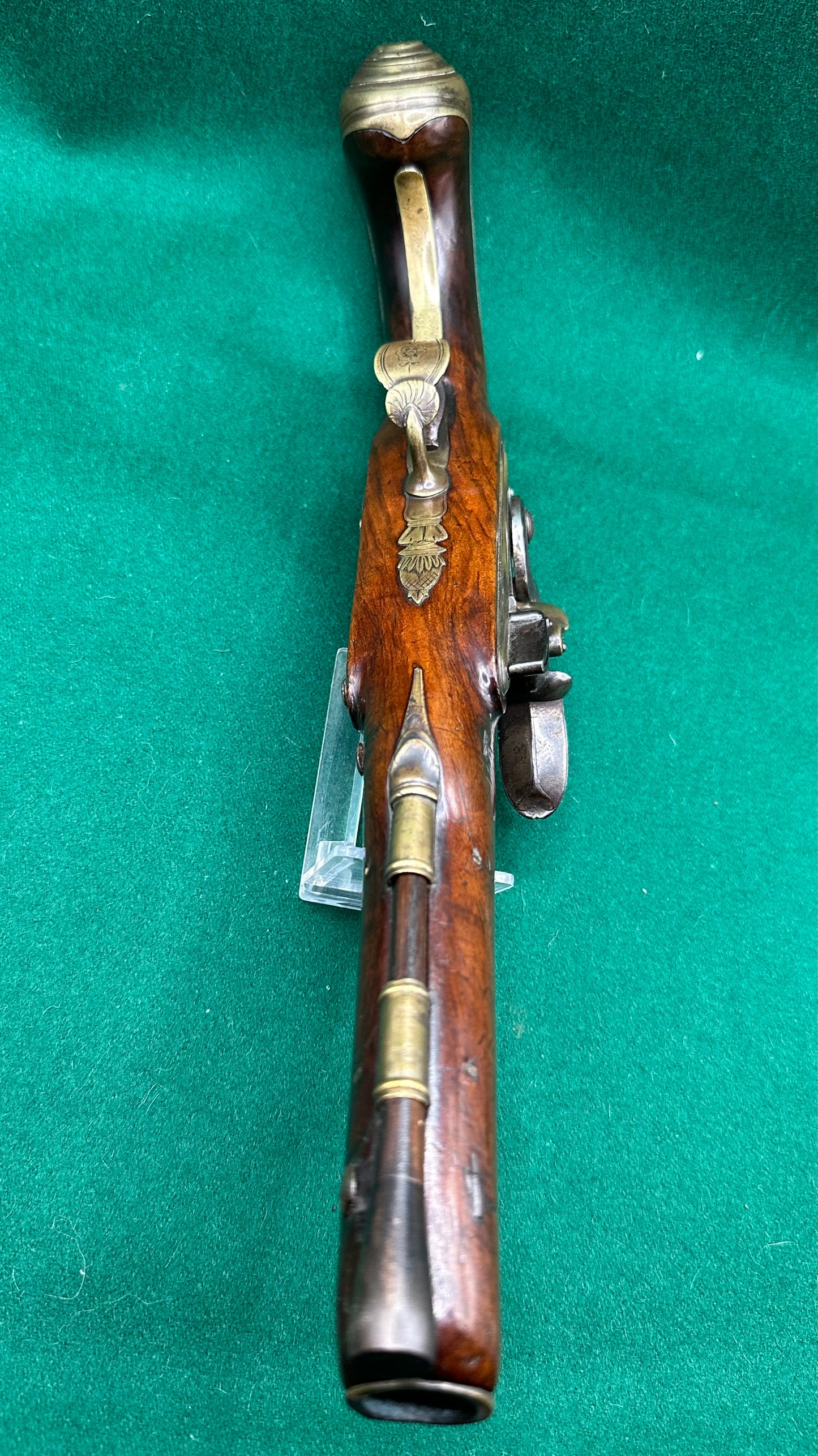 A beautiful Flintlock Holster/Coaching Pistol By Walls Of Stratford On Avon