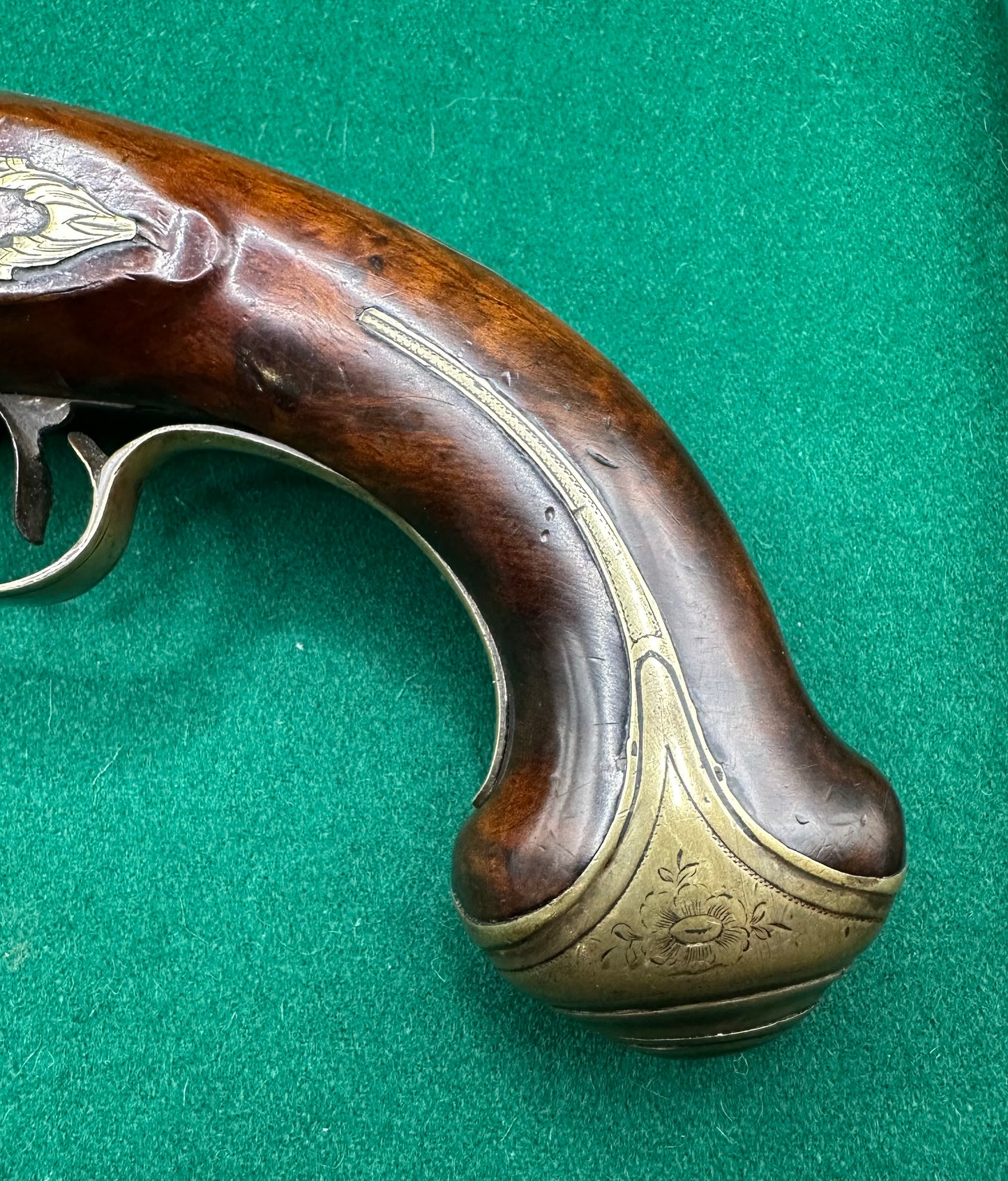 A beautiful Flintlock Holster/Coaching Pistol By Walls Of Stratford On Avon