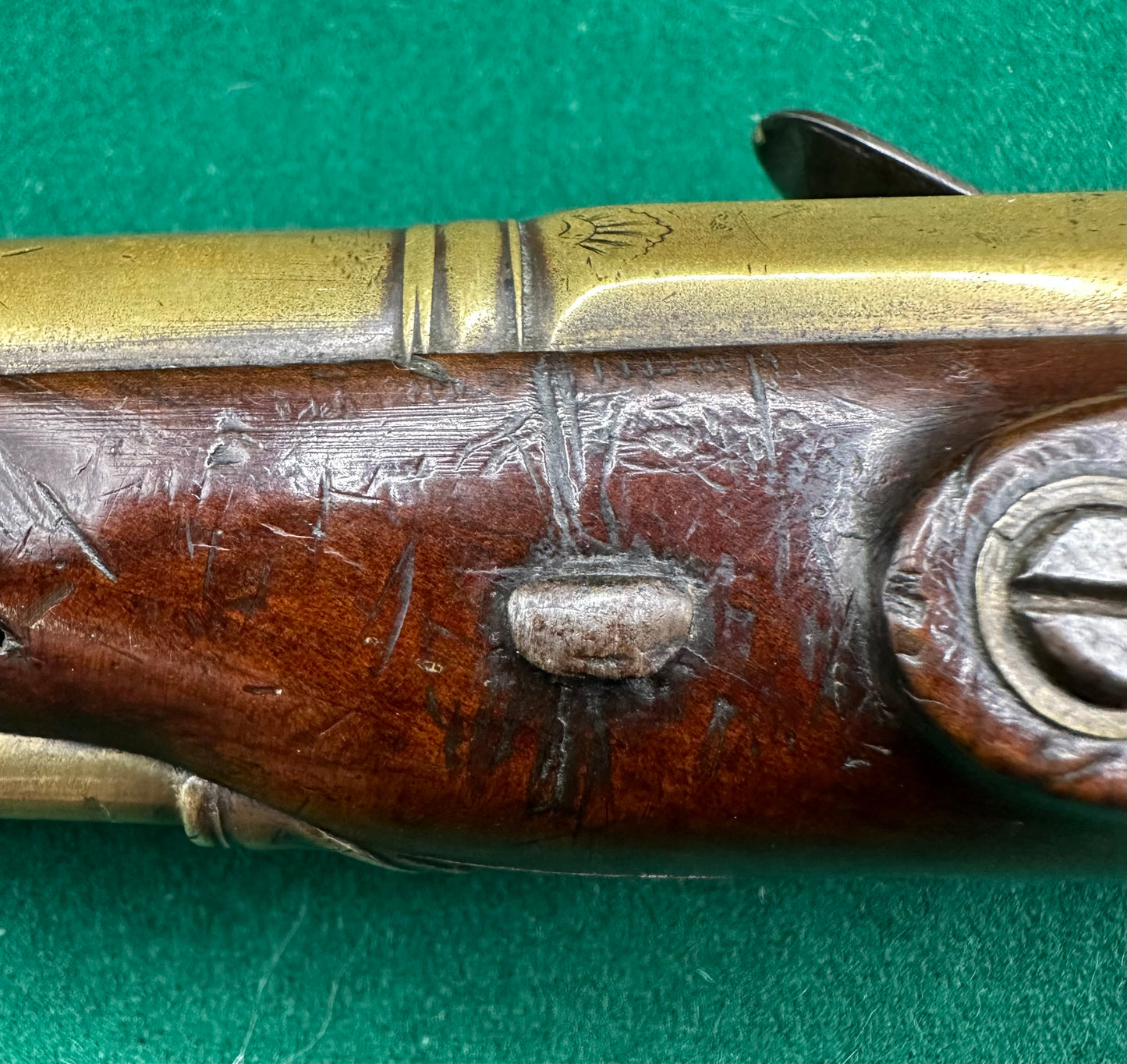 A beautiful Flintlock Holster/Coaching Pistol By Walls Of Stratford On Avon