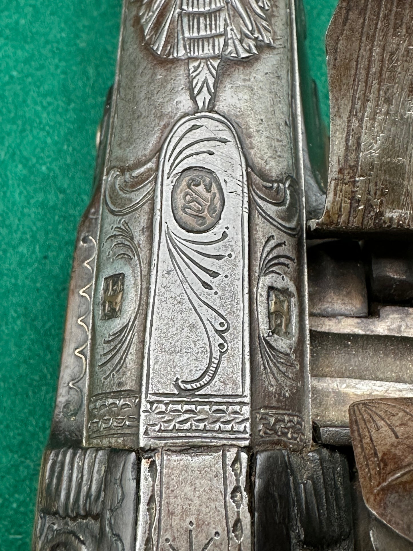 A Stunning Highly Decorated Long Barrelled Ottoman Flintlock Pistol