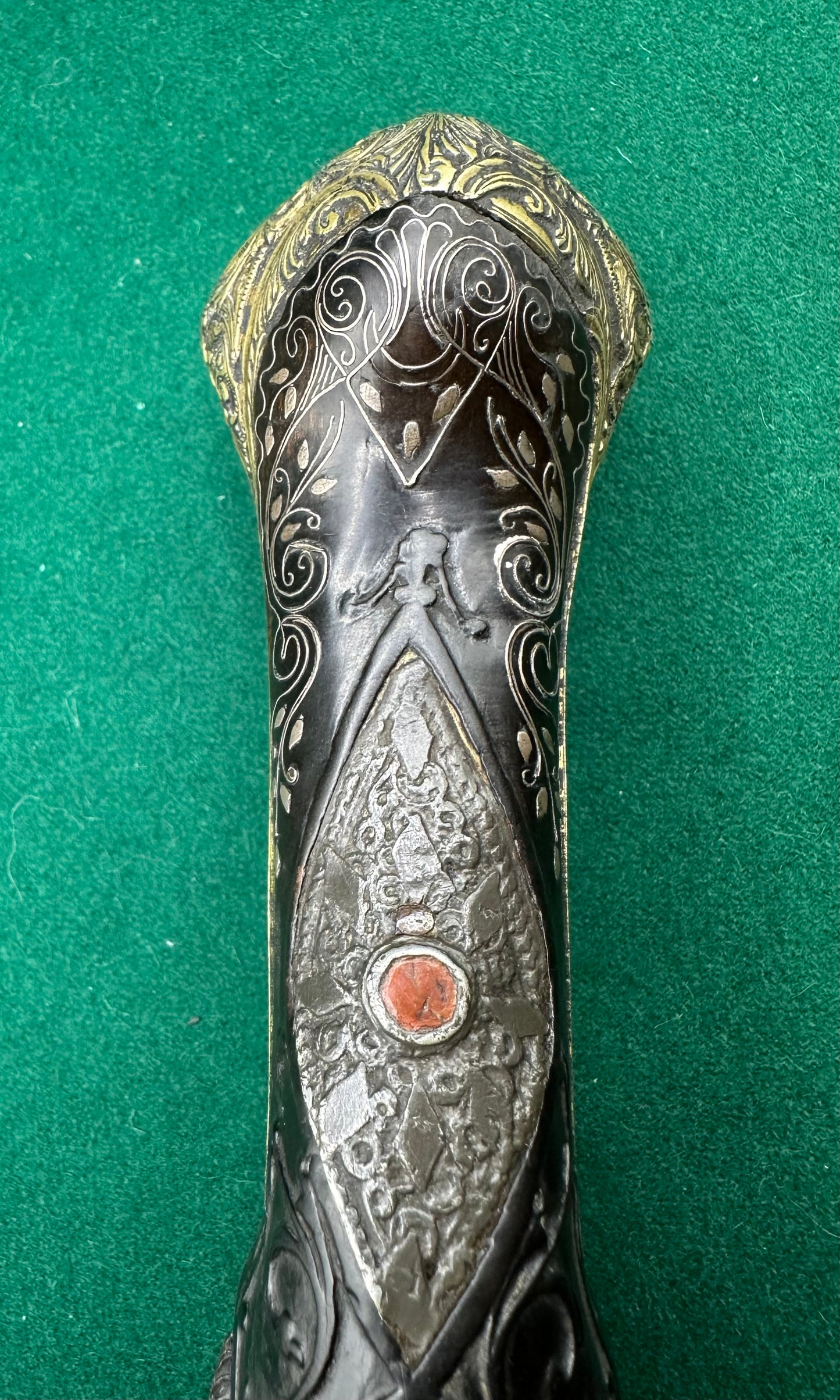 A Stunning Highly Decorated Long Barrelled Ottoman Flintlock Pistol