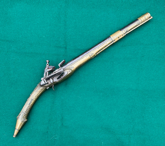 Long Barrelled Balkan "Rat Tail" Miquelet Pistol