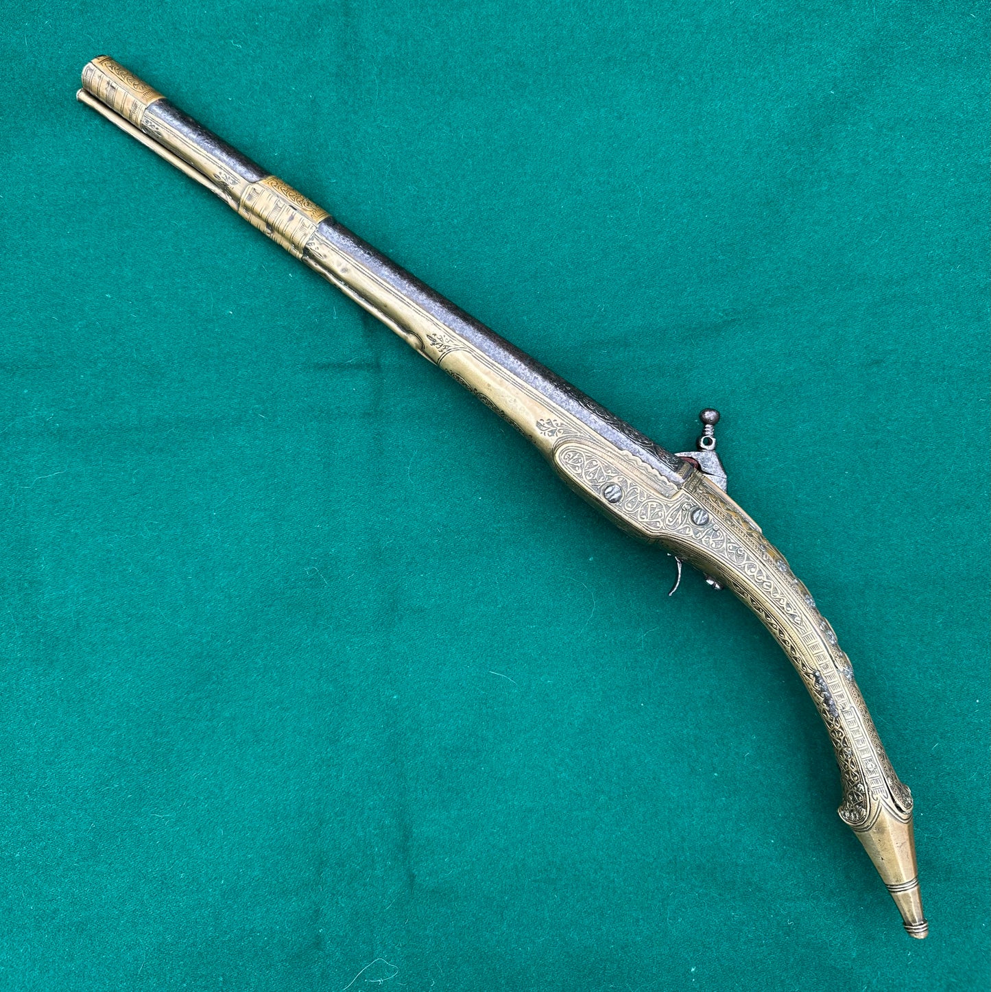 Long Barrelled Balkan "Rat Tail" Miquelet Pistol