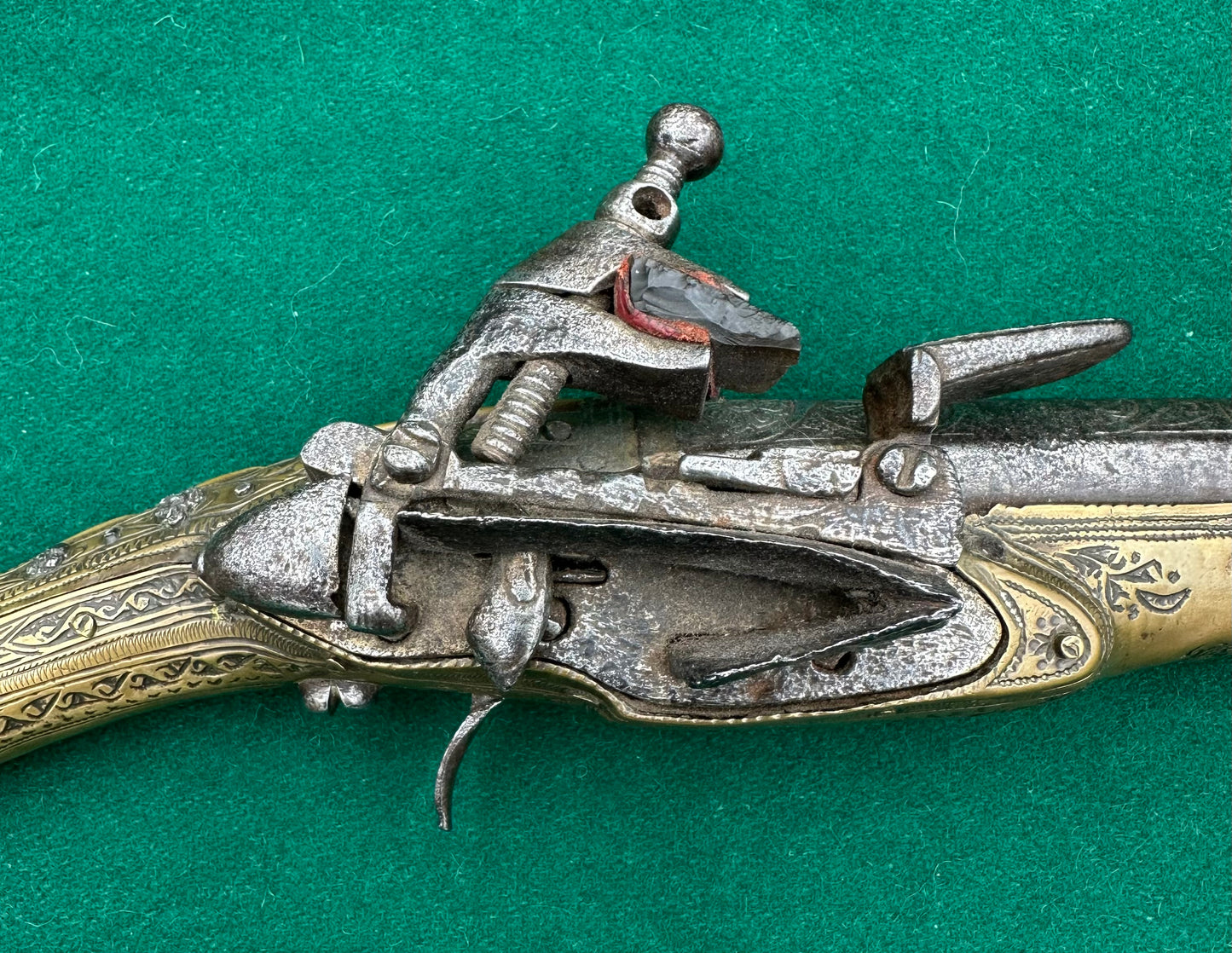Long Barrelled Balkan "Rat Tail" Miquelet Pistol