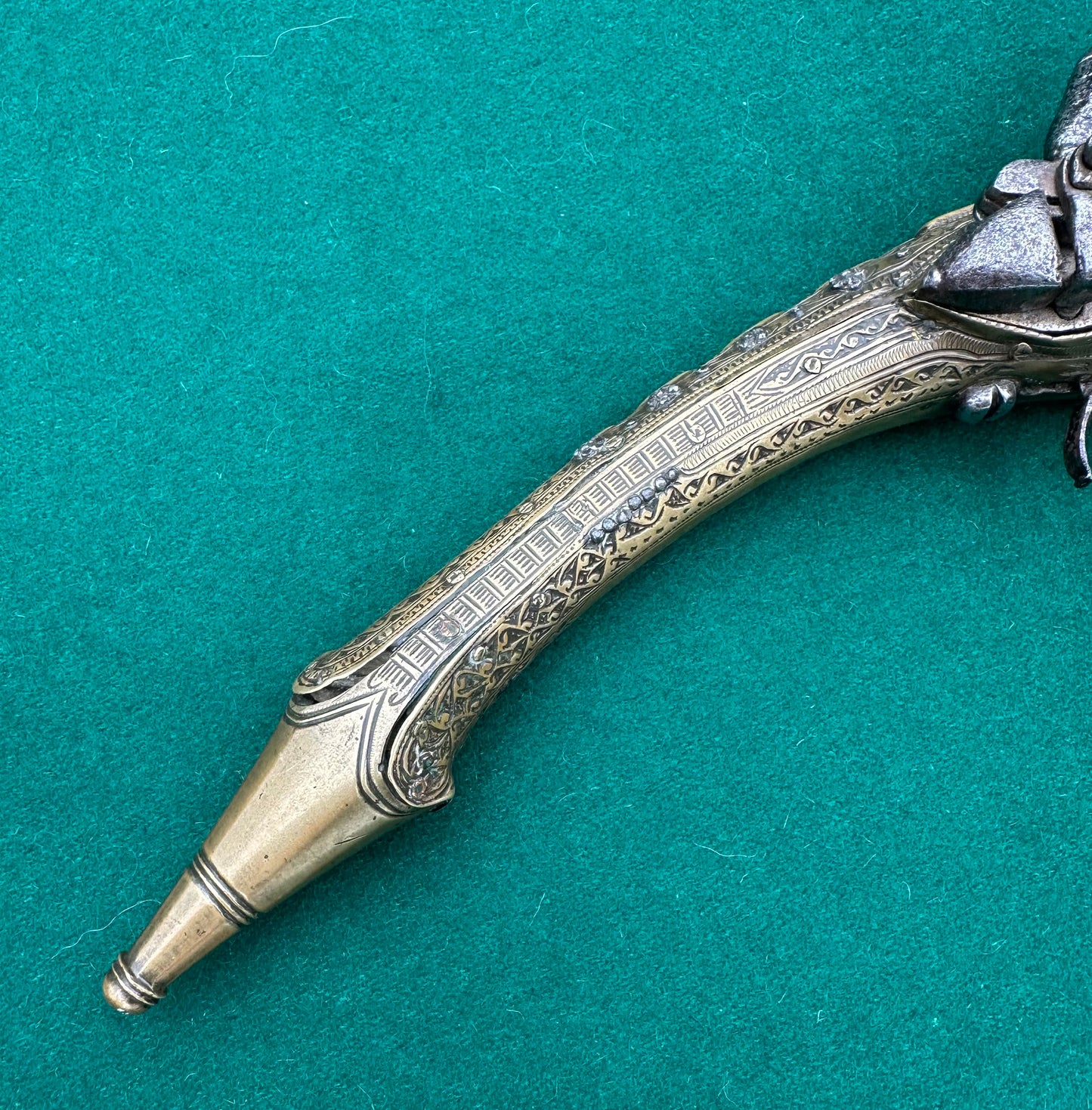 Long Barrelled Balkan "Rat Tail" Miquelet Pistol