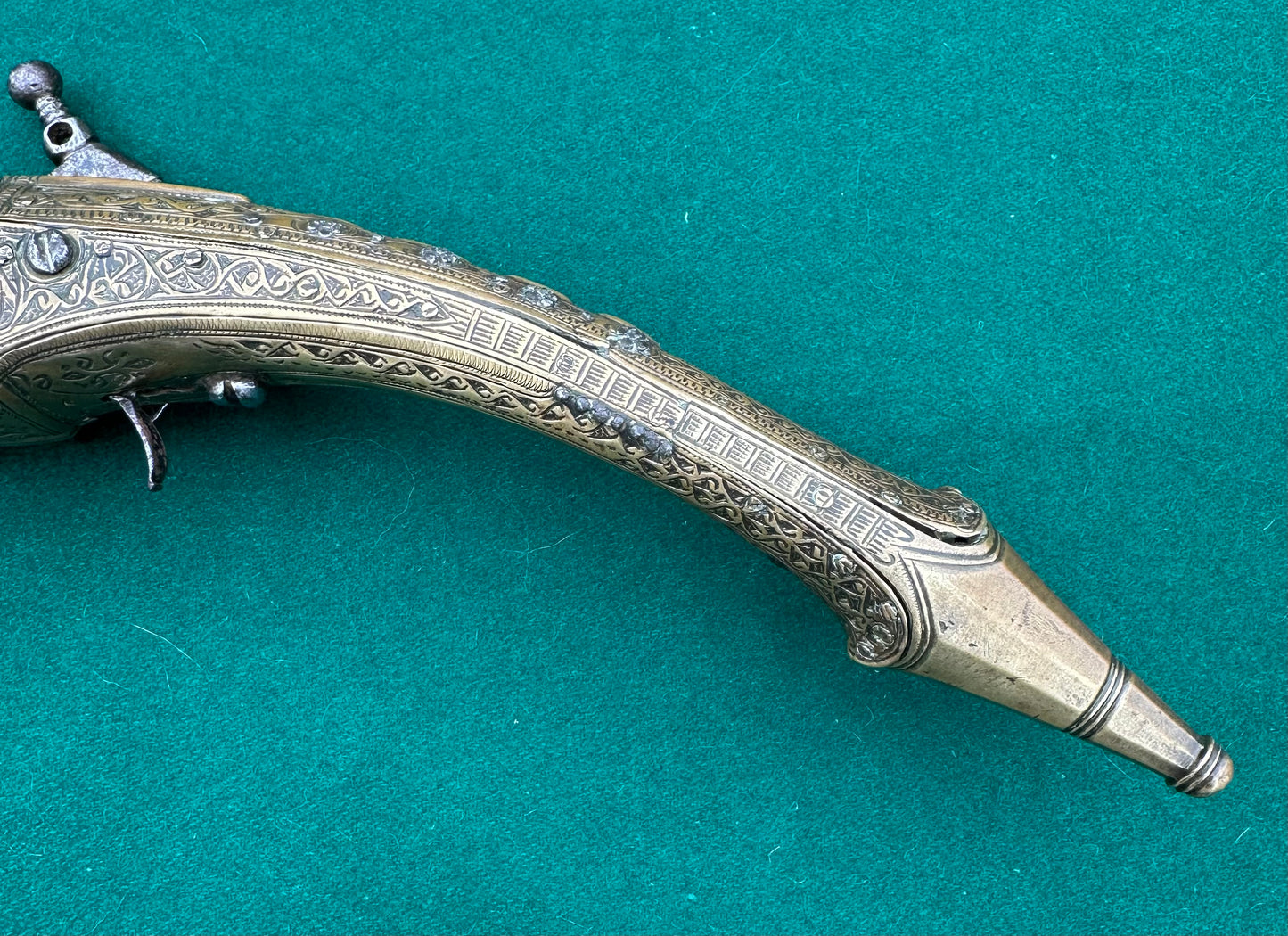 Long Barrelled Balkan "Rat Tail" Miquelet Pistol