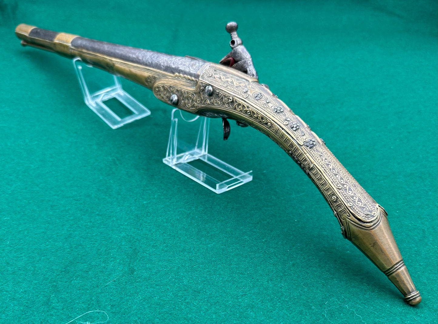 Long Barrelled Balkan "Rat Tail" Miquelet Pistol