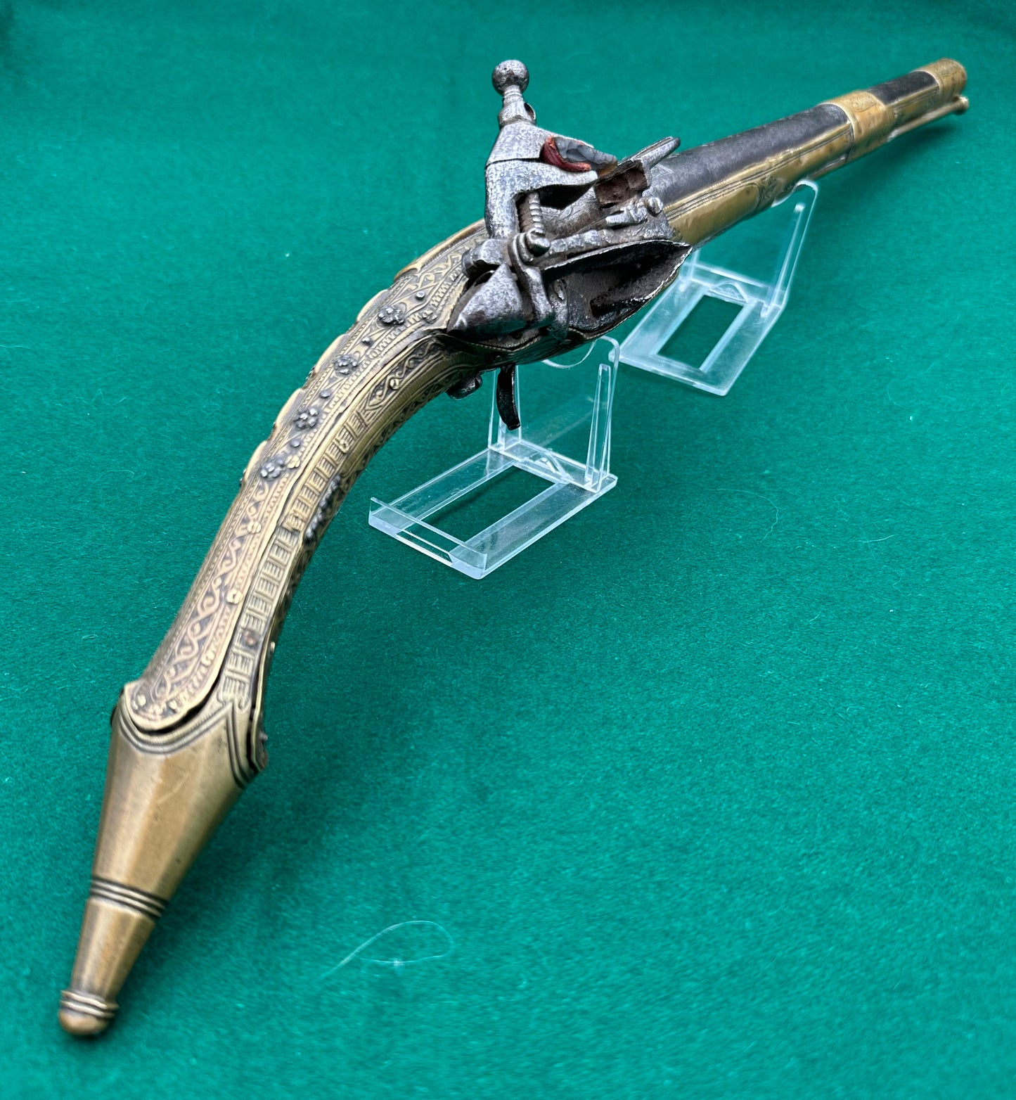 Long Barrelled Balkan "Rat Tail" Miquelet Pistol