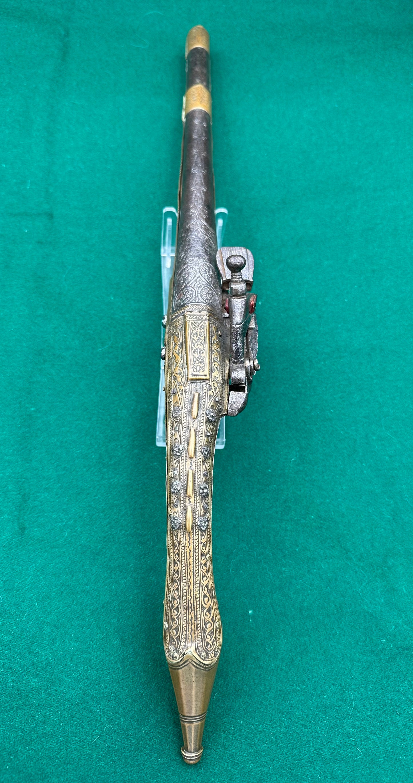 Long Barrelled Balkan "Rat Tail" Miquelet Pistol
