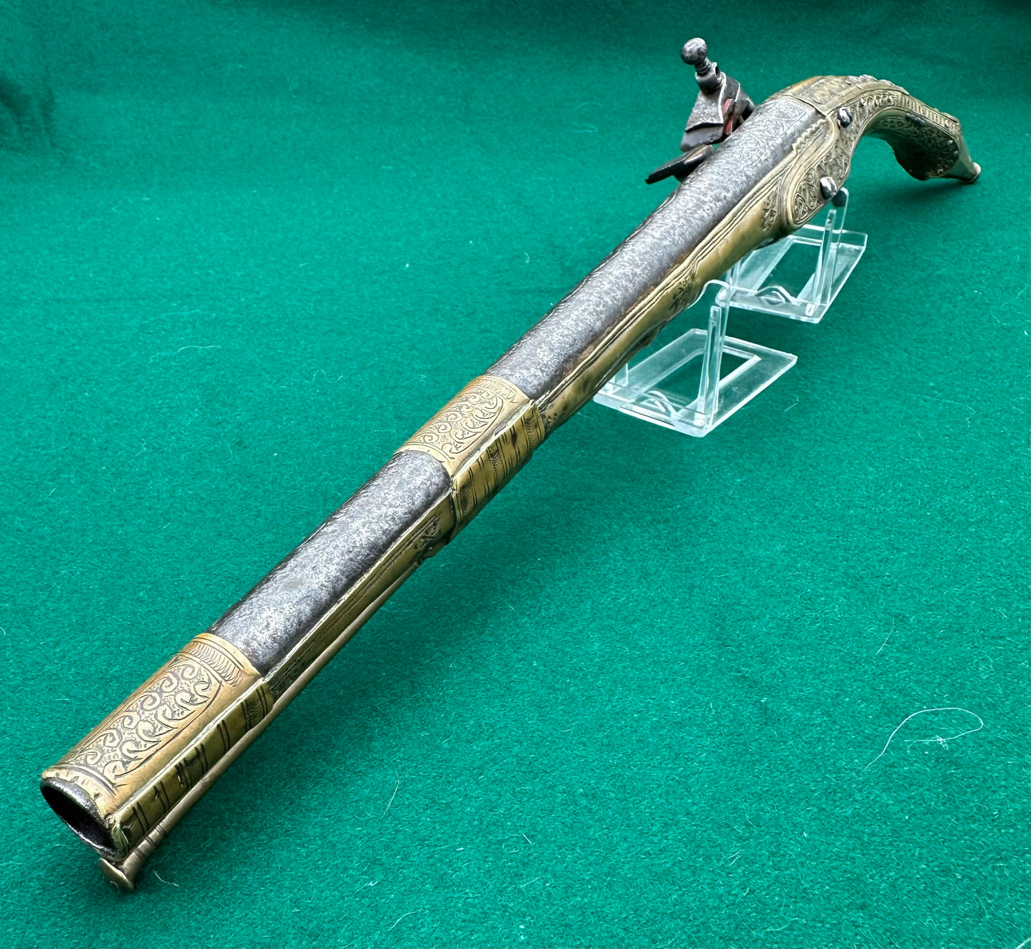 Long Barrelled Balkan "Rat Tail" Miquelet Pistol