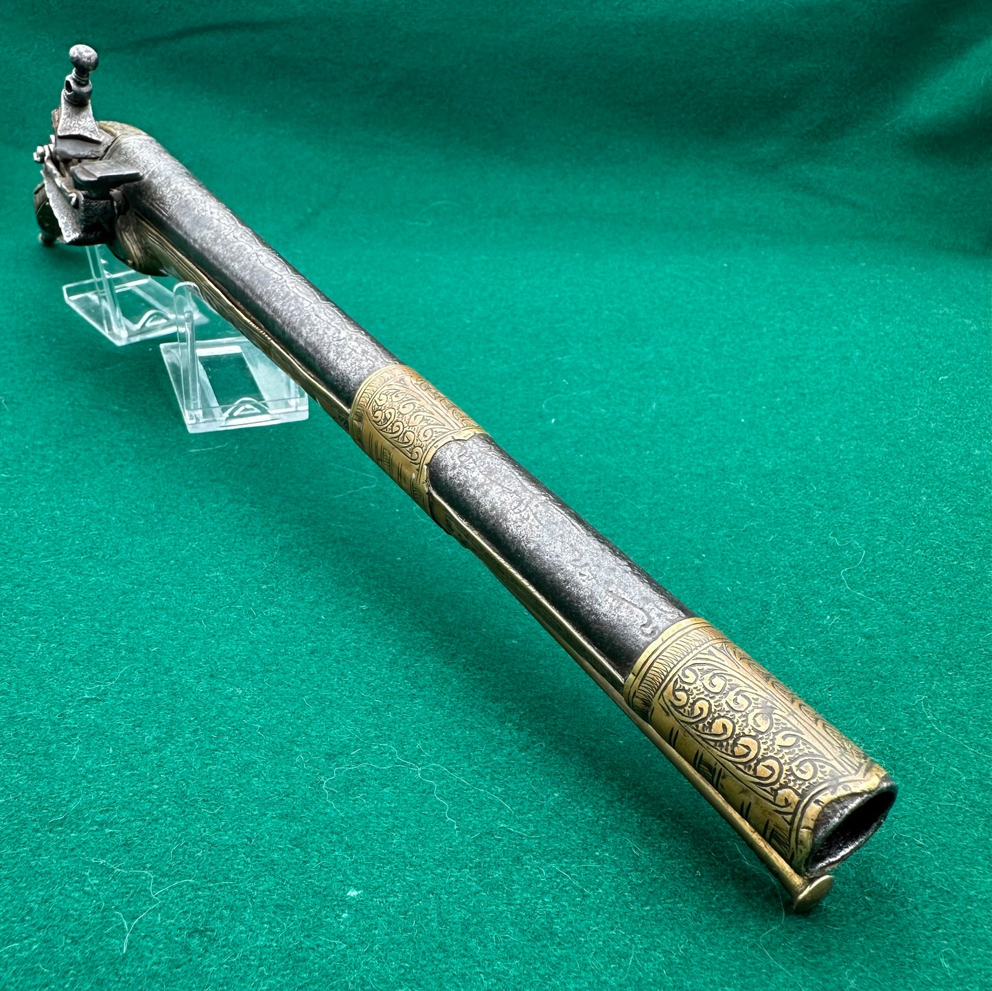 Long Barrelled Balkan "Rat Tail" Miquelet Pistol