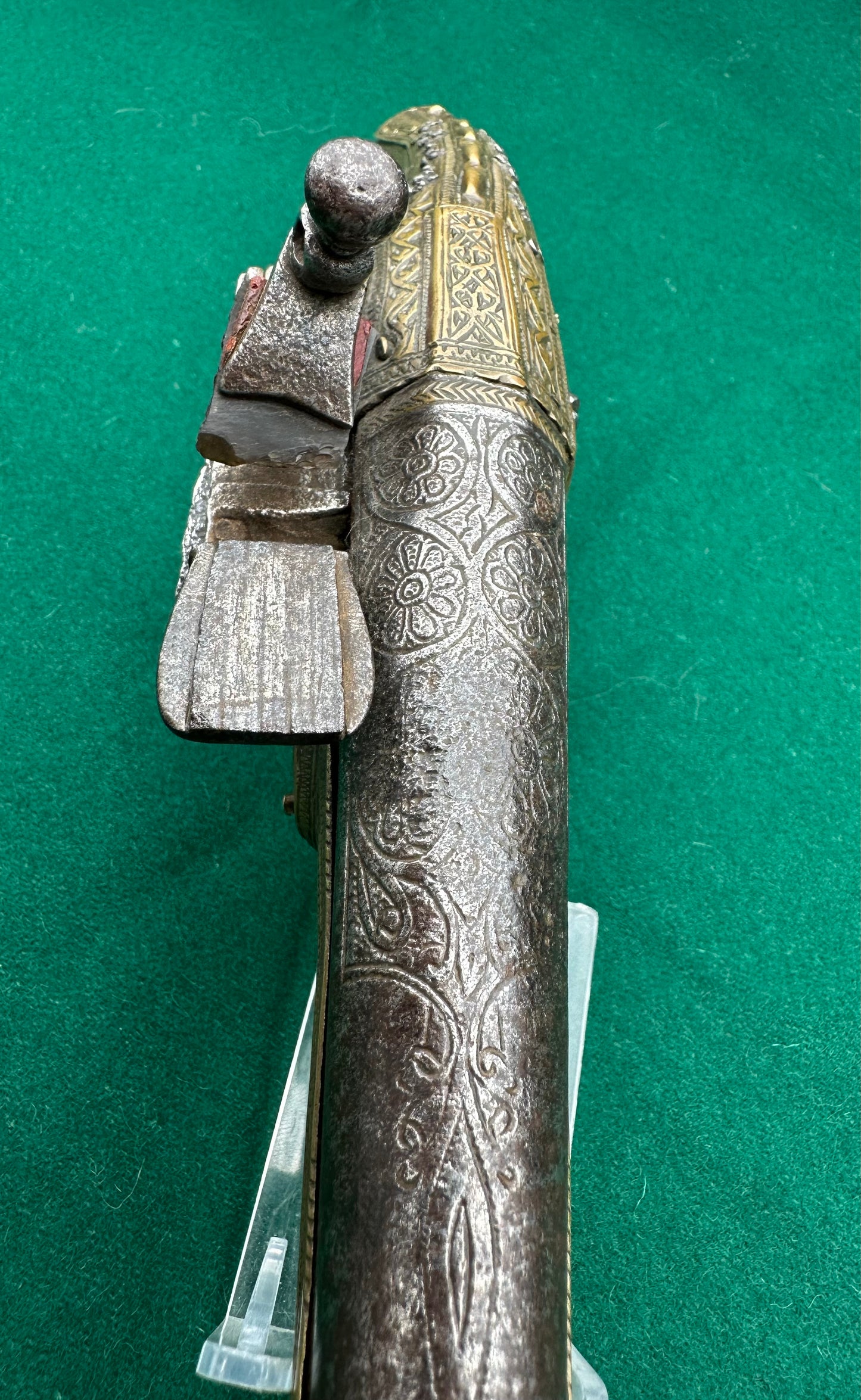 Long Barrelled Balkan "Rat Tail" Miquelet Pistol