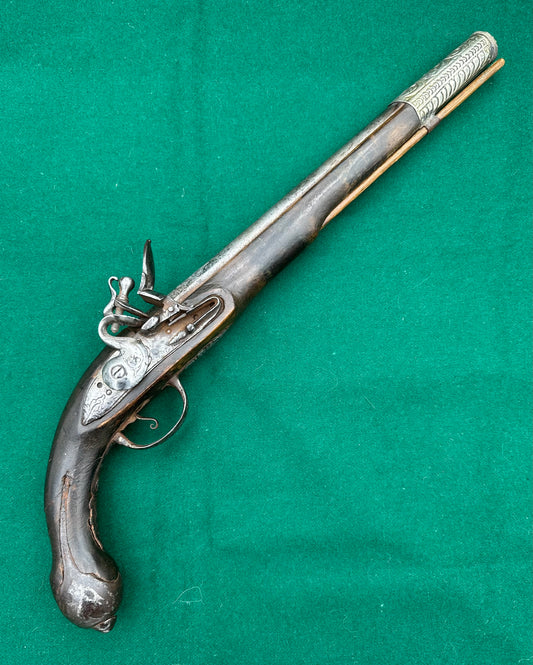 Ottoman Long Barrelled Flintlock Pistol