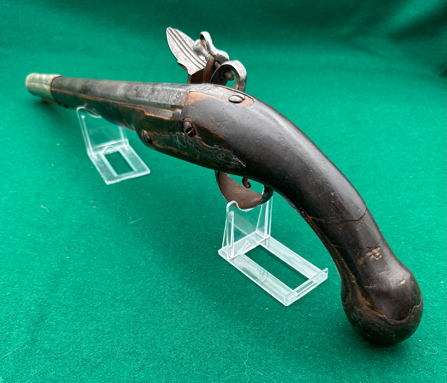 Ottoman Long Barrelled Flintlock Pistol