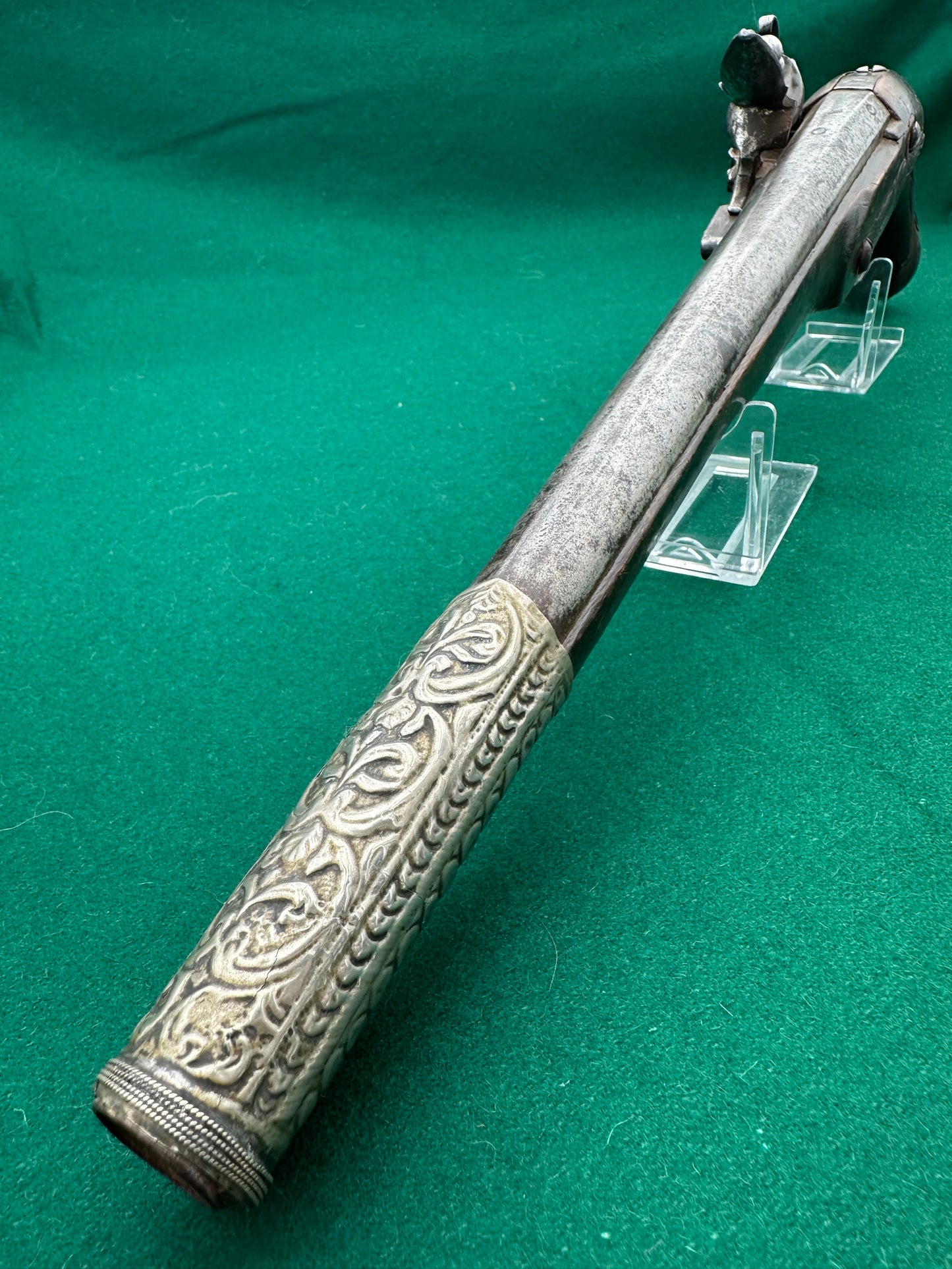 Ottoman Long Barrelled Flintlock Pistol