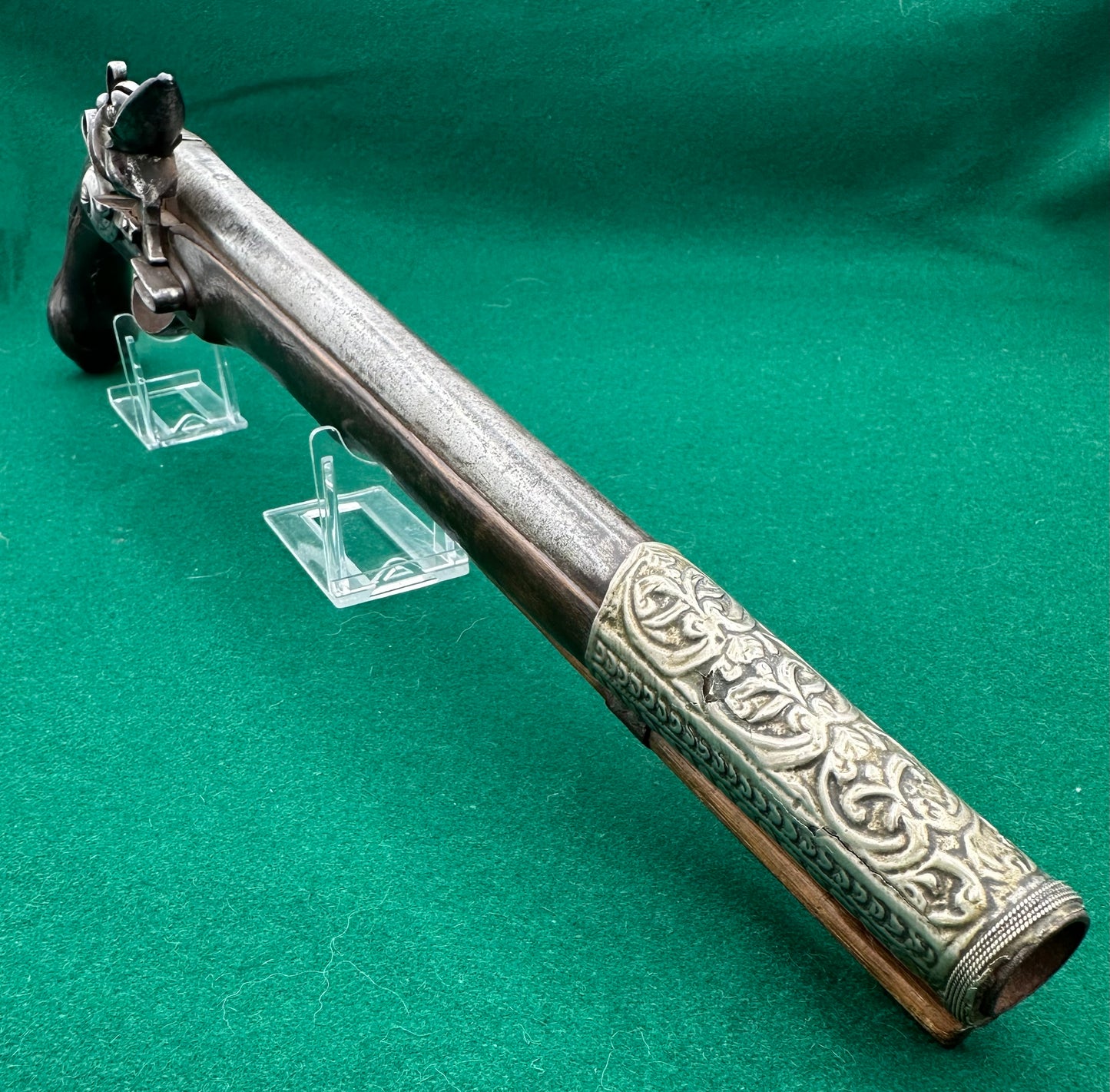 Ottoman Long Barrelled Flintlock Pistol