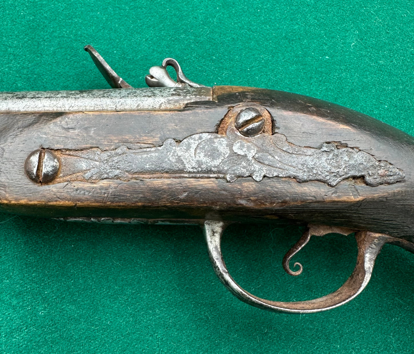 Ottoman Long Barrelled Flintlock Pistol