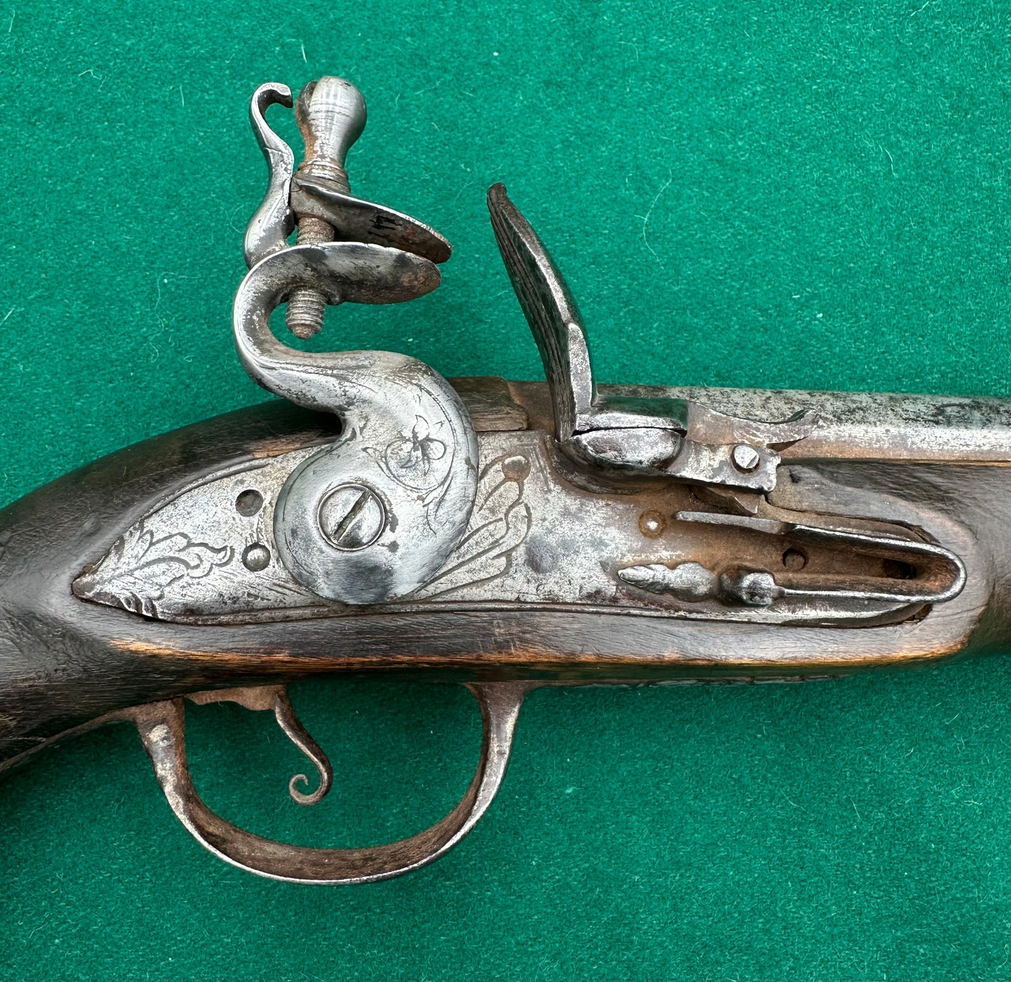 Ottoman Long Barrelled Flintlock Pistol