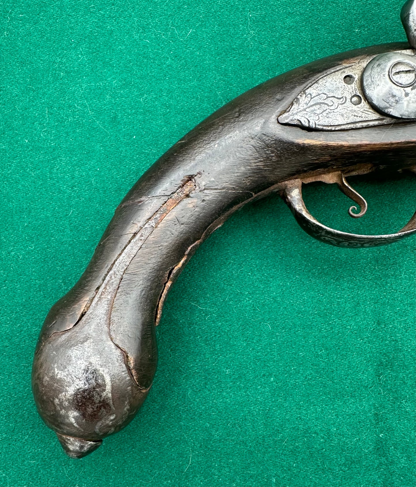 Ottoman Long Barrelled Flintlock Pistol