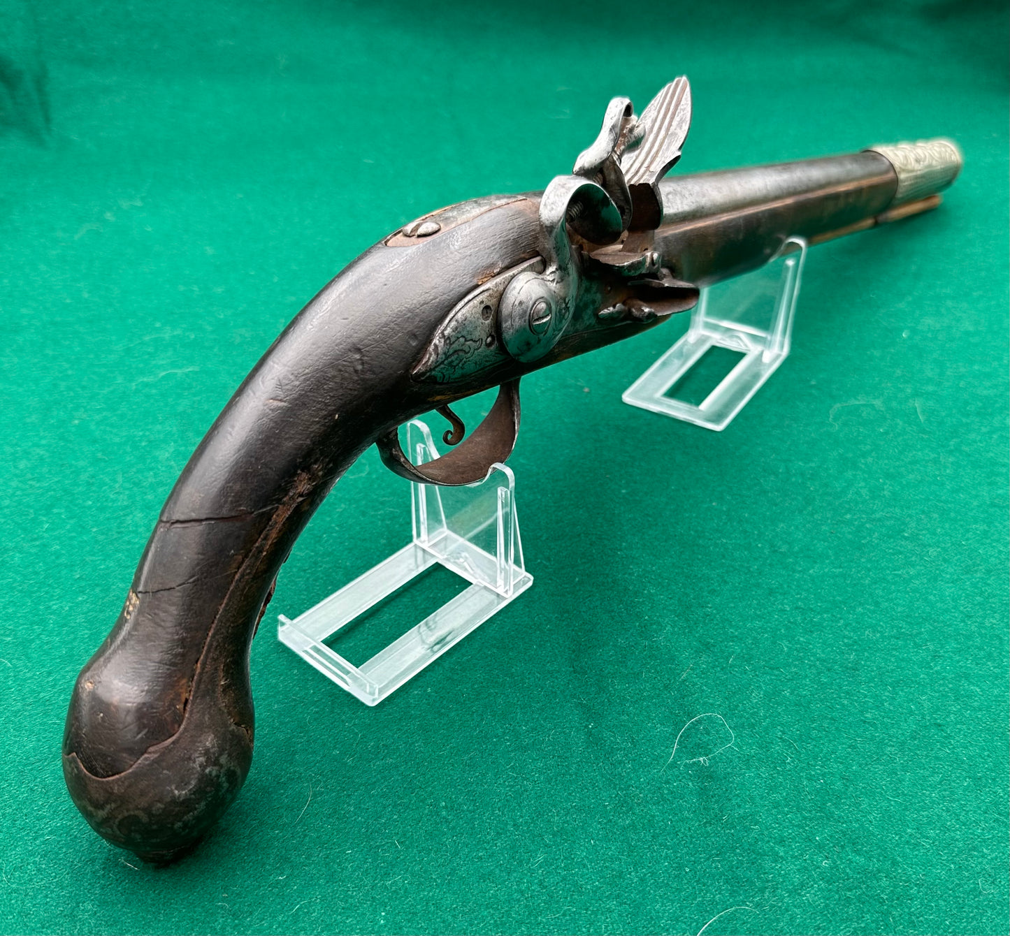 Ottoman Long Barrelled Flintlock Pistol