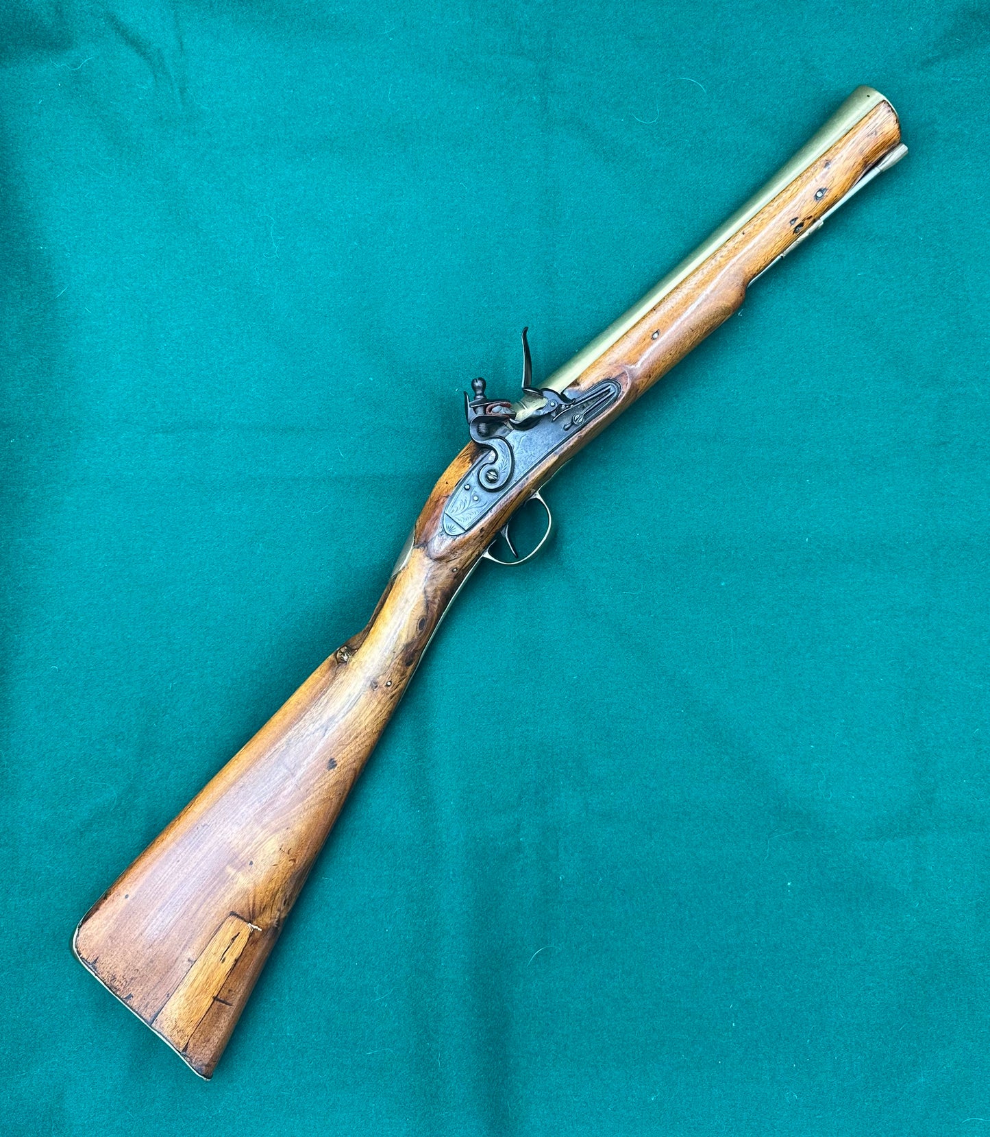 Brass Barrelled English Flintlock Blunderbuss By Williams & Powell