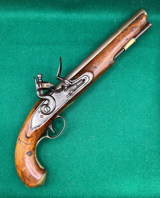 Rare Military Contract Flintlock Pistol By Wheeler