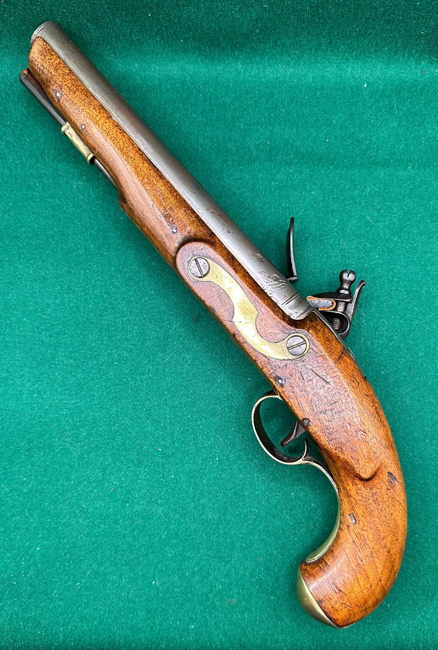Rare Military Contract Flintlock Pistol By Wheeler