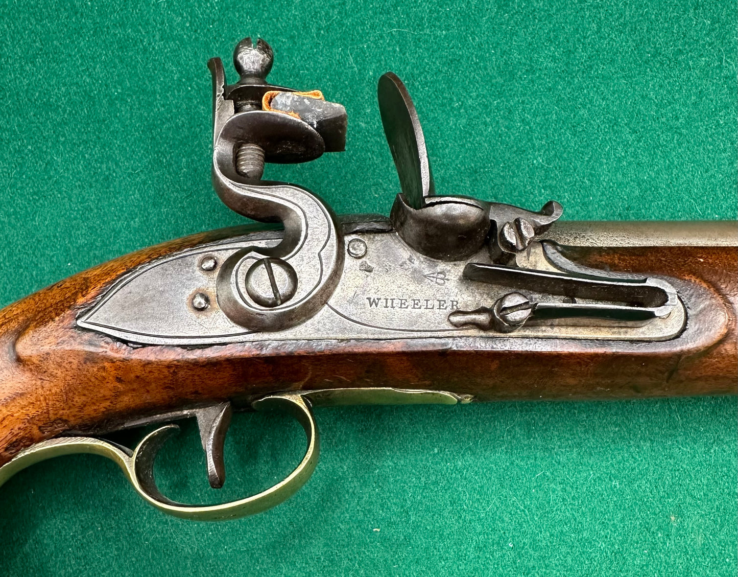 Rare Military Contract Flintlock Pistol By Wheeler