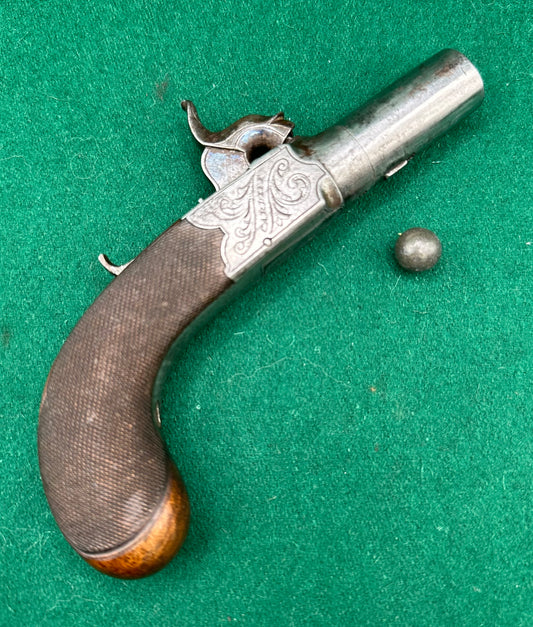Percussion Cap Pocket Pistol By G Farmer Of Cardiff