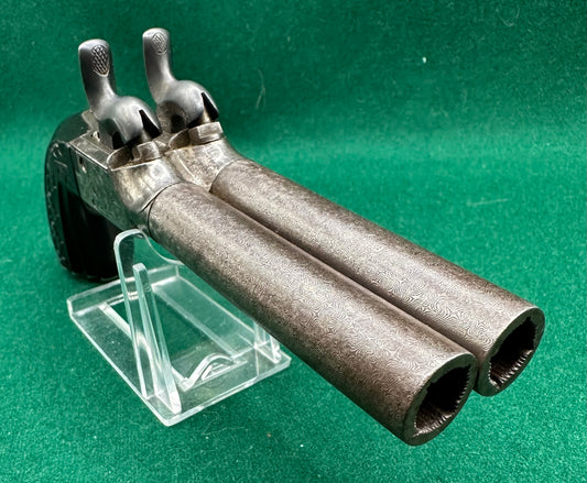 Lovely Continental Side By Side Double Barrelled Boxlock Percussion Cap Pocket Pistol