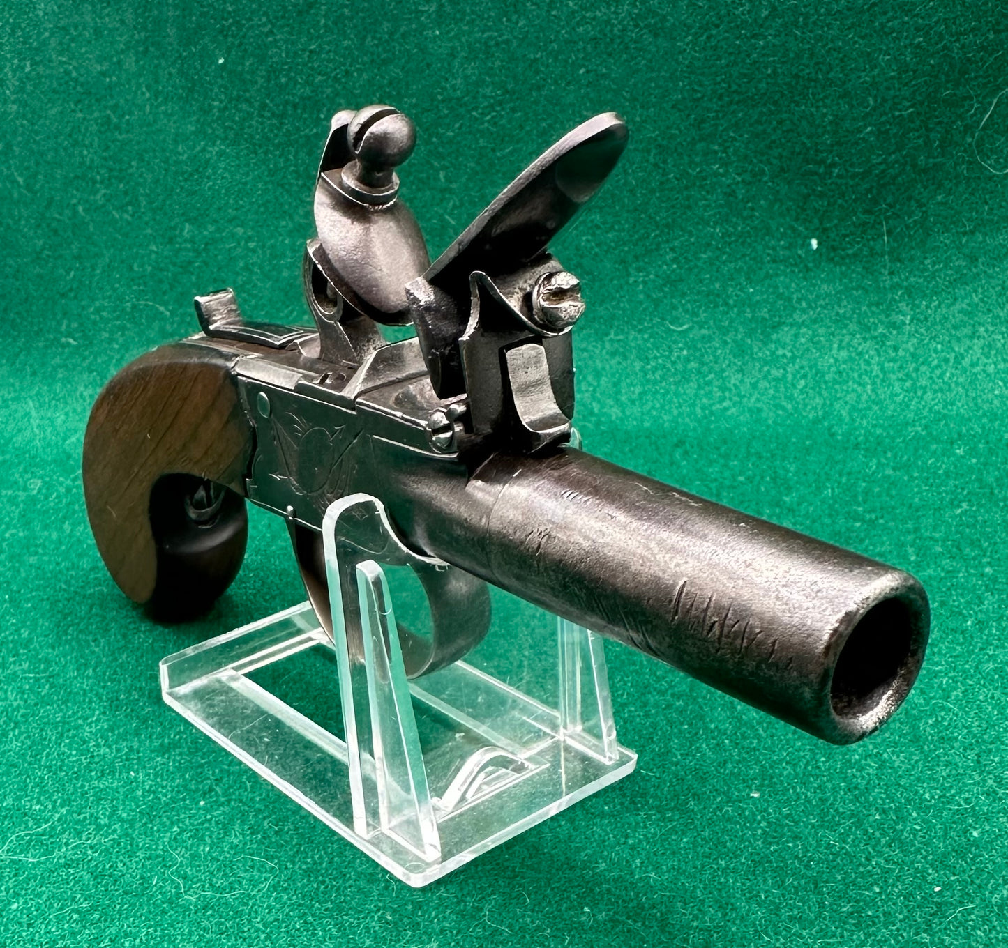 Flintlock Boxlock Pocket Pistol By Salmon & Co