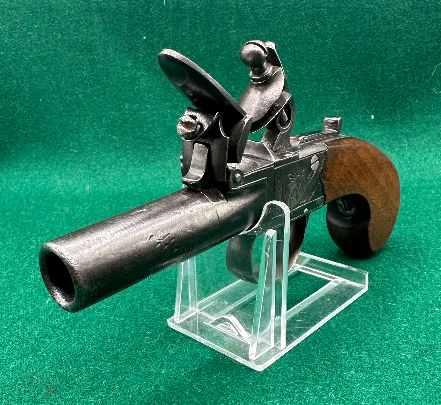 Flintlock Boxlock Pocket Pistol By Salmon & Co