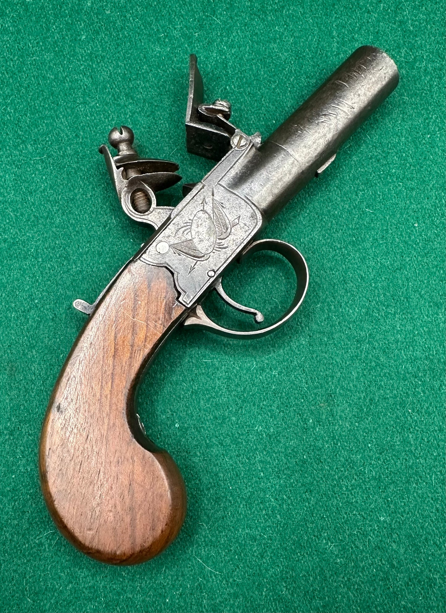 Flintlock Boxlock Pocket Pistol By Salmon & Co