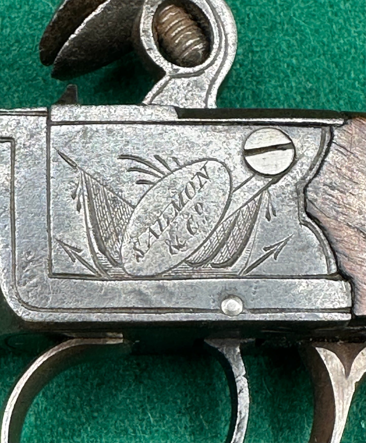 Flintlock Boxlock Pocket Pistol By Salmon & Co