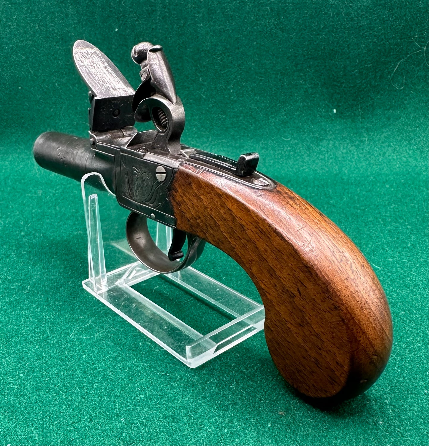 Flintlock Boxlock Pocket Pistol By Salmon & Co