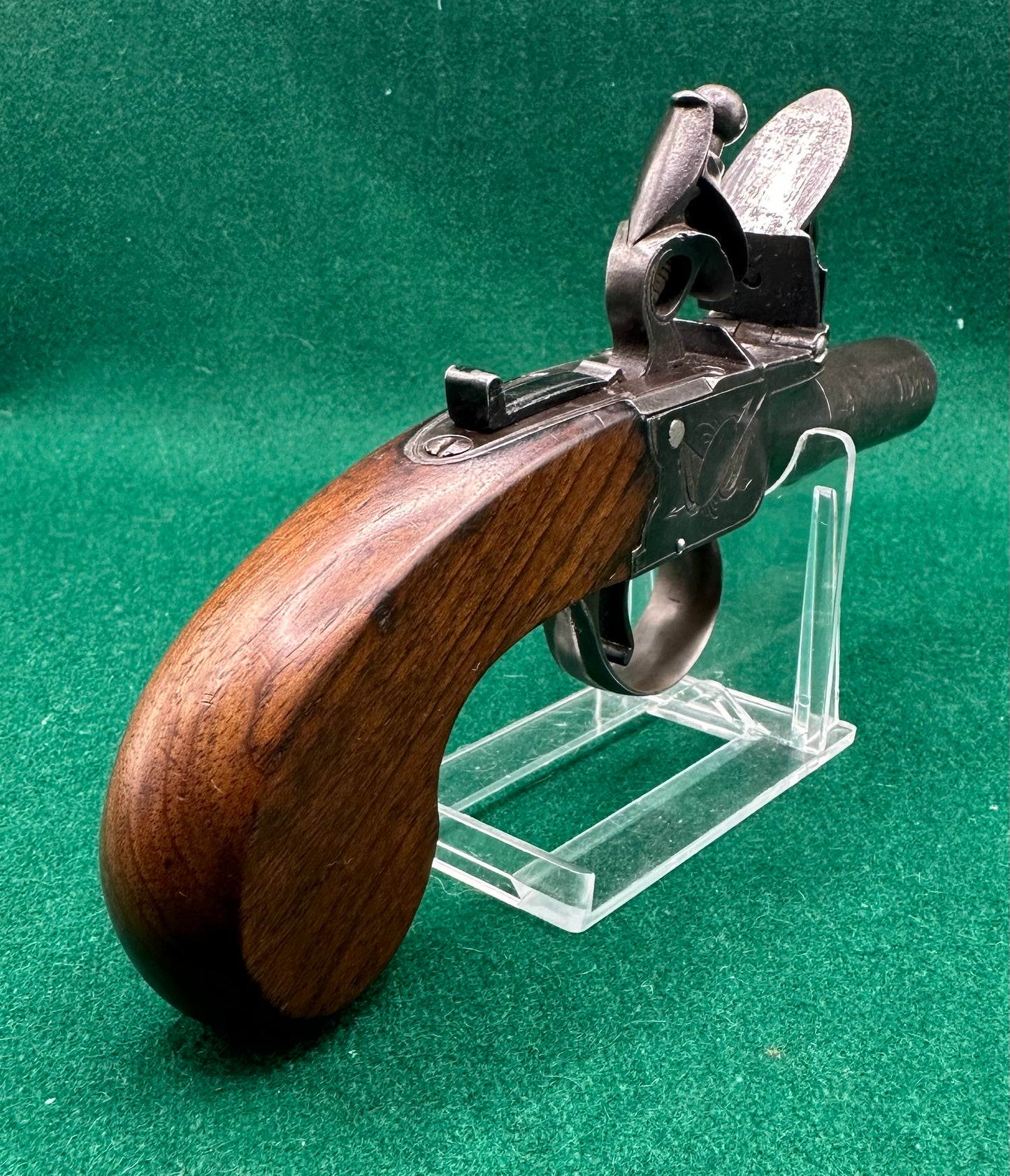 Flintlock Boxlock Pocket Pistol By Salmon & Co