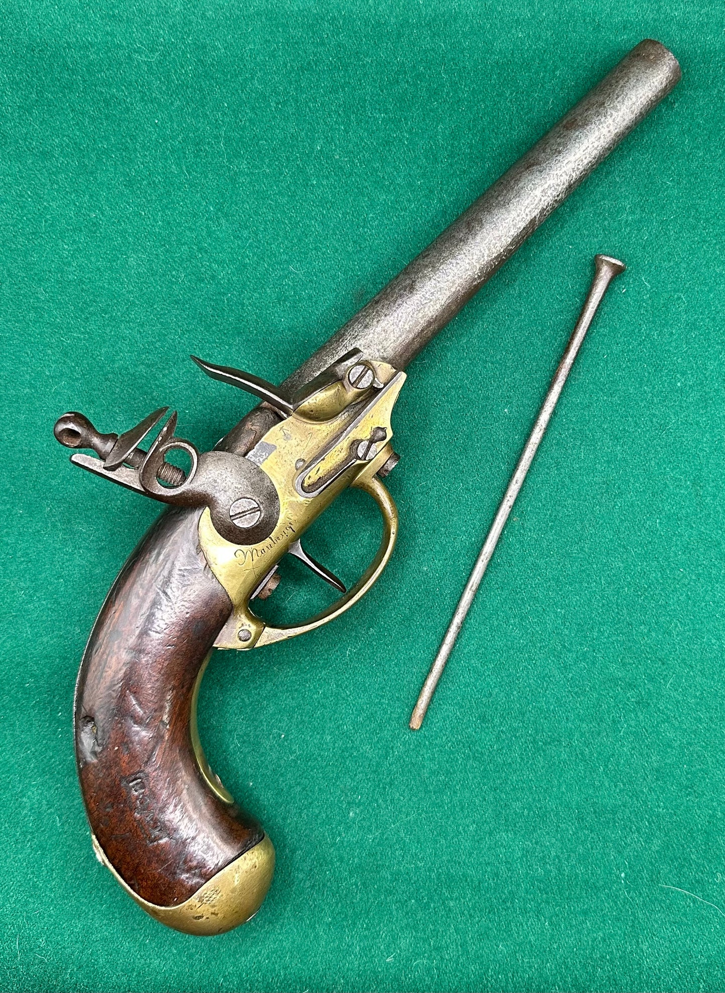French M1777 Flintlock Cavalry Pistol From The Mauberge Arsenal