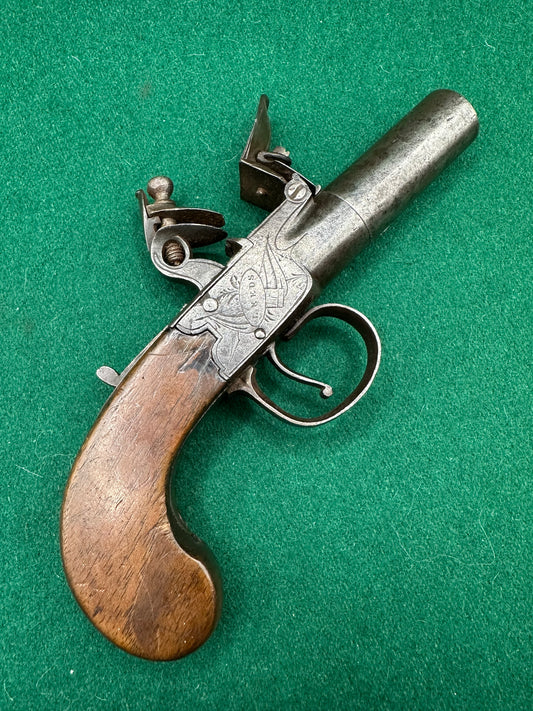 Flintlock Boxlock Pocket Pistol By Calvert Of Leeds