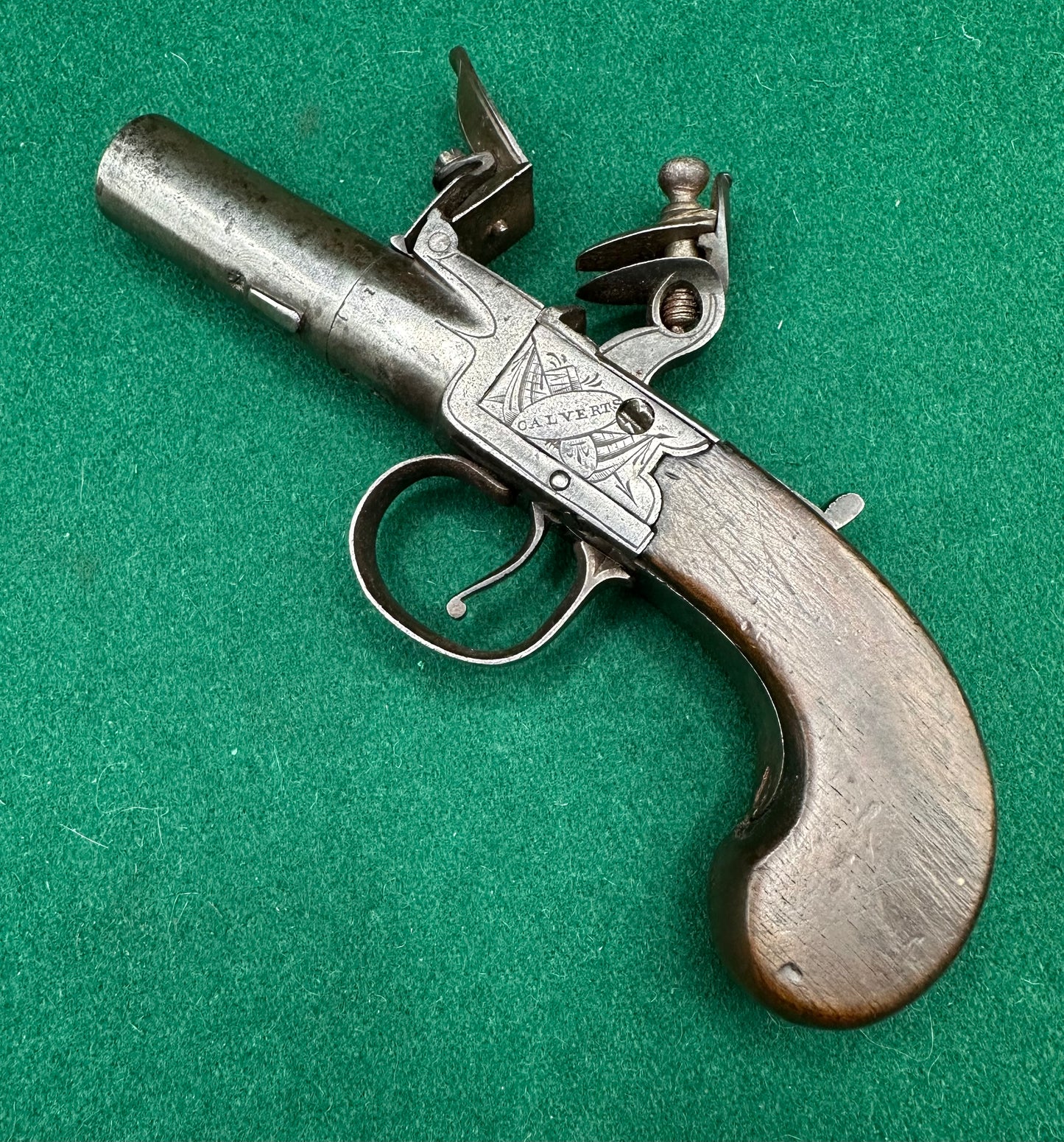 Flintlock Boxlock Pocket Pistol By Calvert Of Leeds